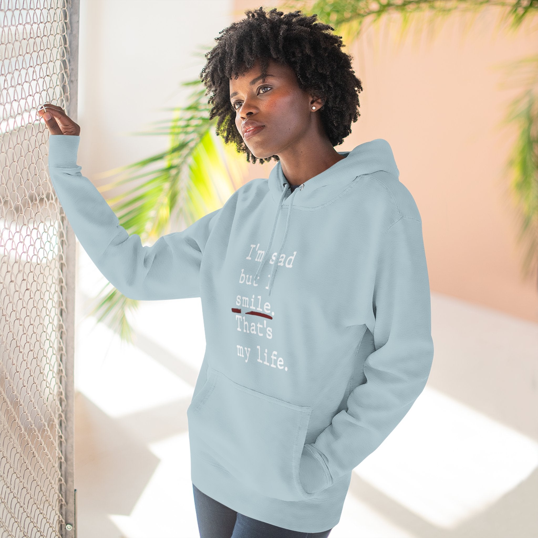 Three - Panel Inspirational Hoodie, Casual Comfort, Gift for Friends, Everyday Wear, Mindfulness Apparel, Cozy Layer - Metamorphosis Creations