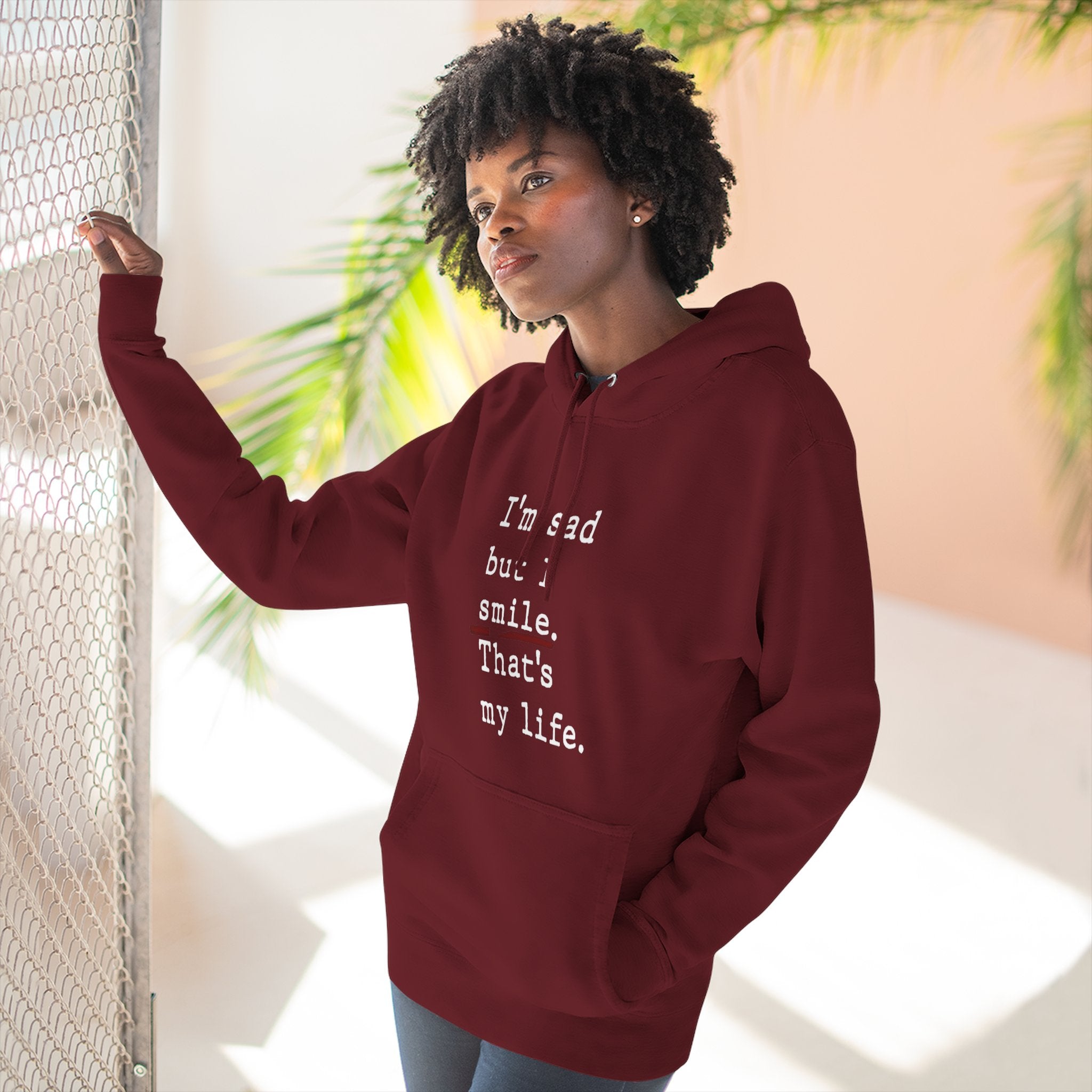 Three - Panel Inspirational Hoodie, Casual Comfort, Gift for Friends, Everyday Wear, Mindfulness Apparel, Cozy Layer - Metamorphosis Creations