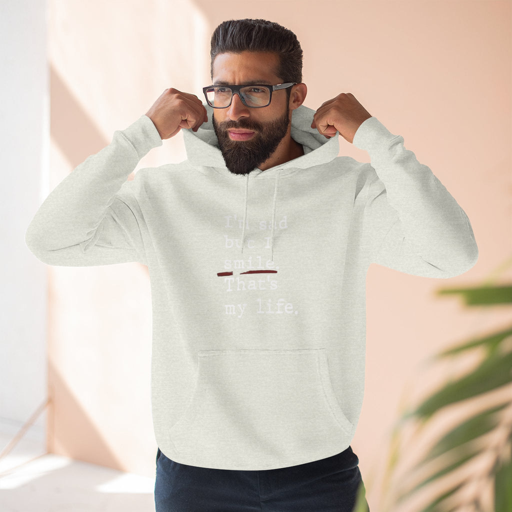 Three - Panel Inspirational Hoodie, Casual Comfort, Gift for Friends, Everyday Wear, Mindfulness Apparel, Cozy Layer - Metamorphosis Creations