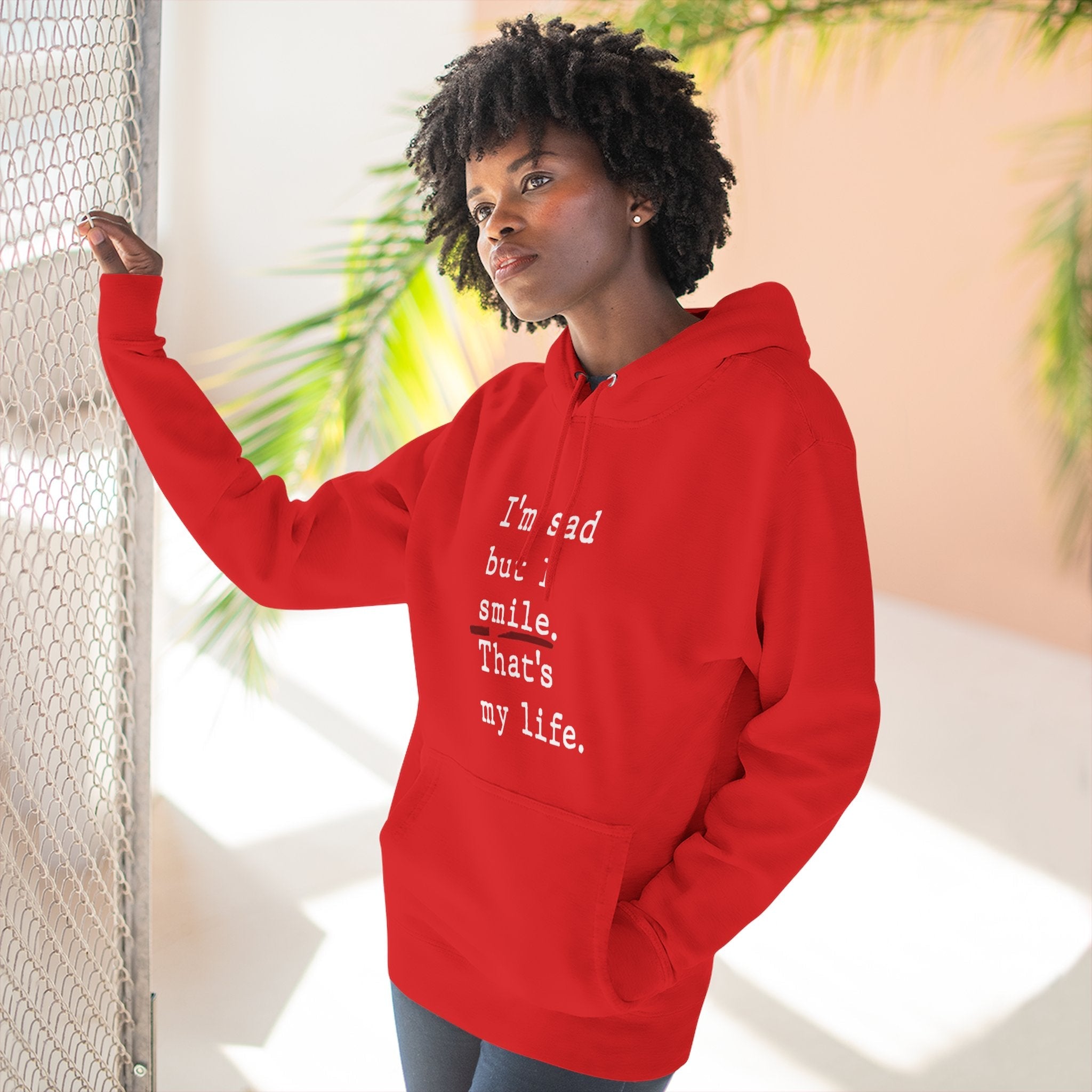 Three - Panel Inspirational Hoodie, Casual Comfort, Gift for Friends, Everyday Wear, Mindfulness Apparel, Cozy Layer - Metamorphosis Creations