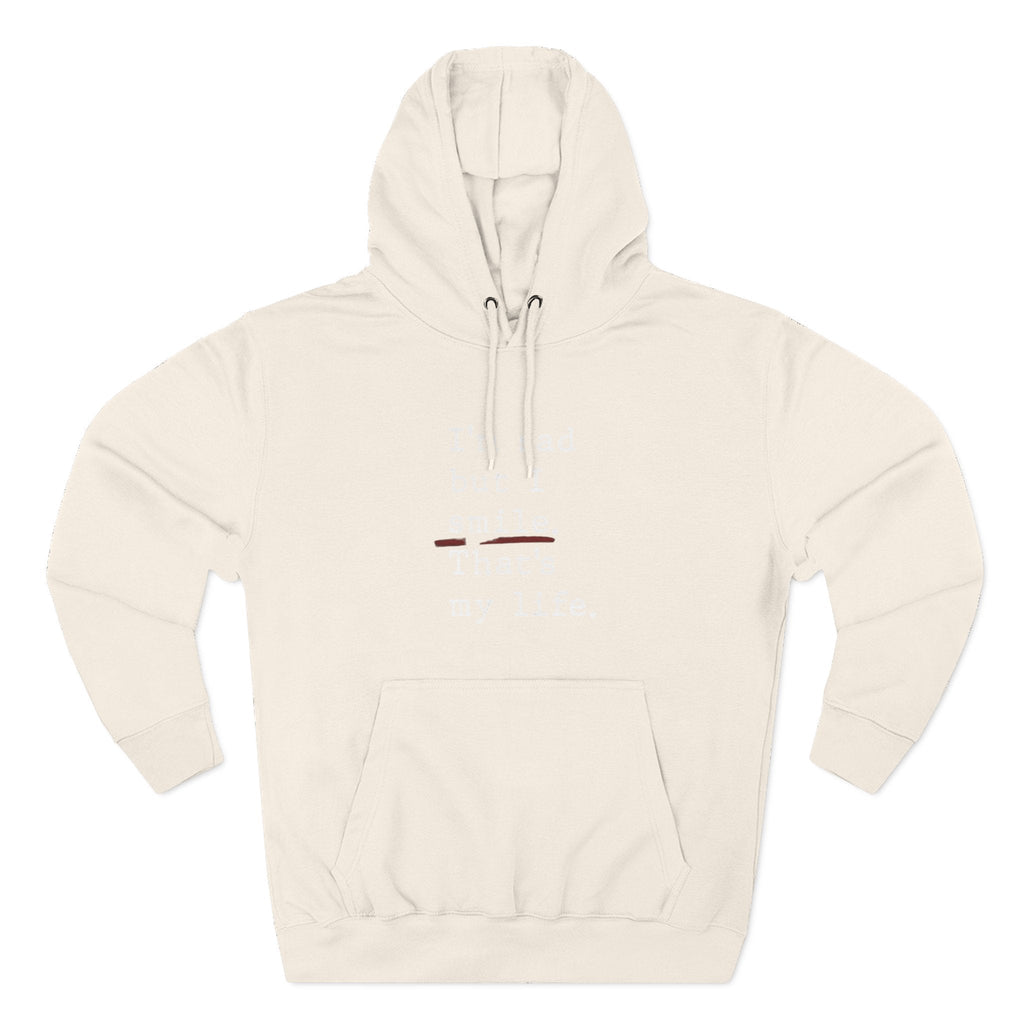 Three - Panel Inspirational Hoodie, Casual Comfort, Gift for Friends, Everyday Wear, Mindfulness Apparel, Cozy Layer - Metamorphosis Creations