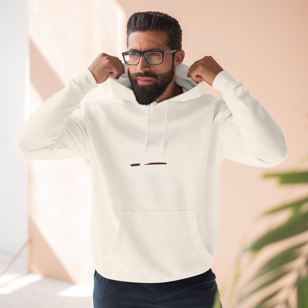 Three - Panel Inspirational Hoodie, Casual Comfort, Gift for Friends, Everyday Wear, Mindfulness Apparel, Cozy Layer - Metamorphosis Creations