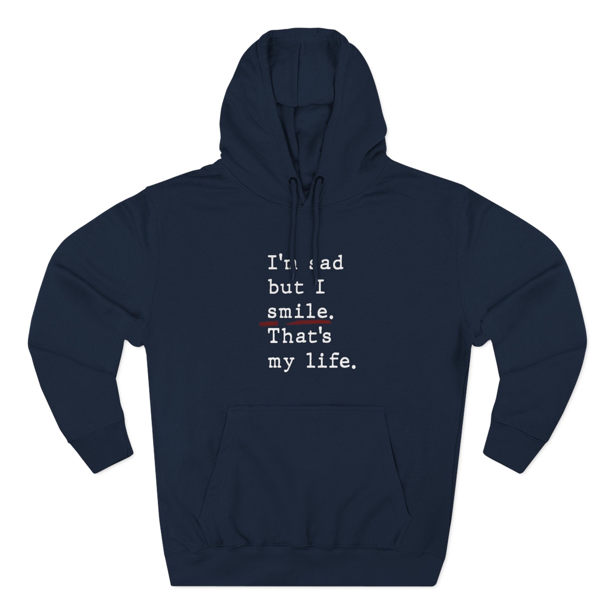 Three - Panel Inspirational Hoodie, Casual Comfort, Gift for Friends, Everyday Wear, Mindfulness Apparel, Cozy Layer - Metamorphosis Creations