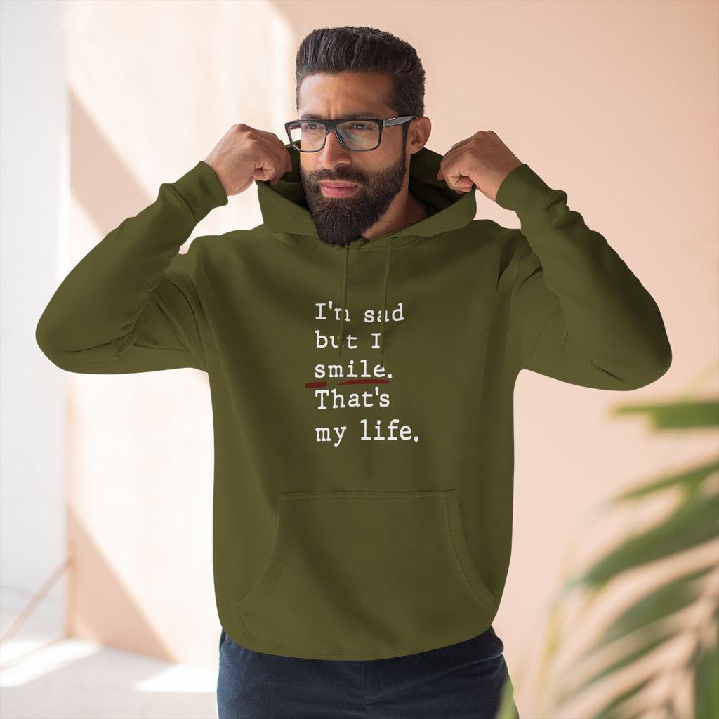 Three - Panel Inspirational Hoodie, Casual Comfort, Gift for Friends, Everyday Wear, Mindfulness Apparel, Cozy Layer - Metamorphosis Creations