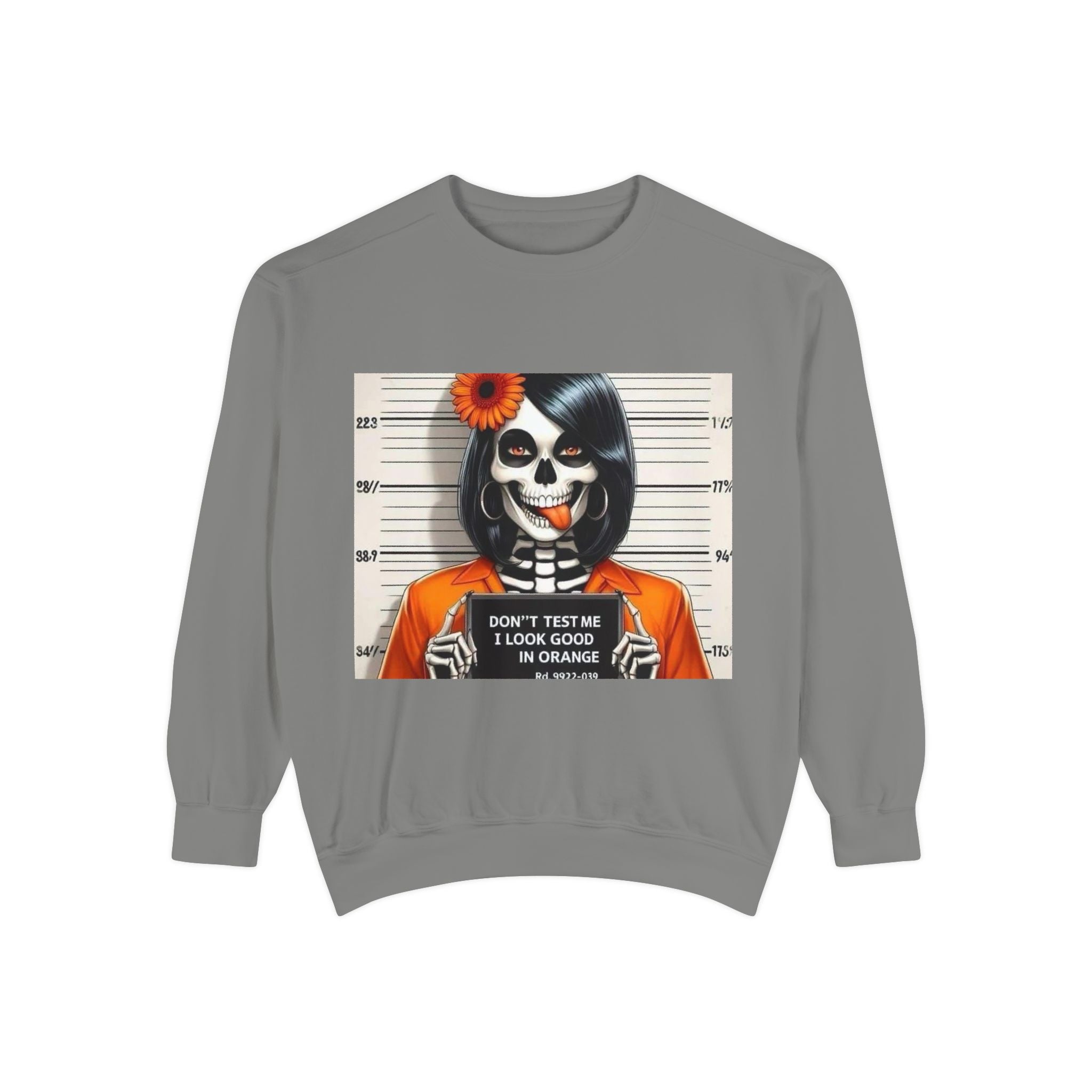 “Too Cool to Be Cold” Funny Sweater Unisex Skull Sweatshirt with Quote | Cozy Halloween Fashion, Gift for Fall Celebrations, - Metamorphosis Creations