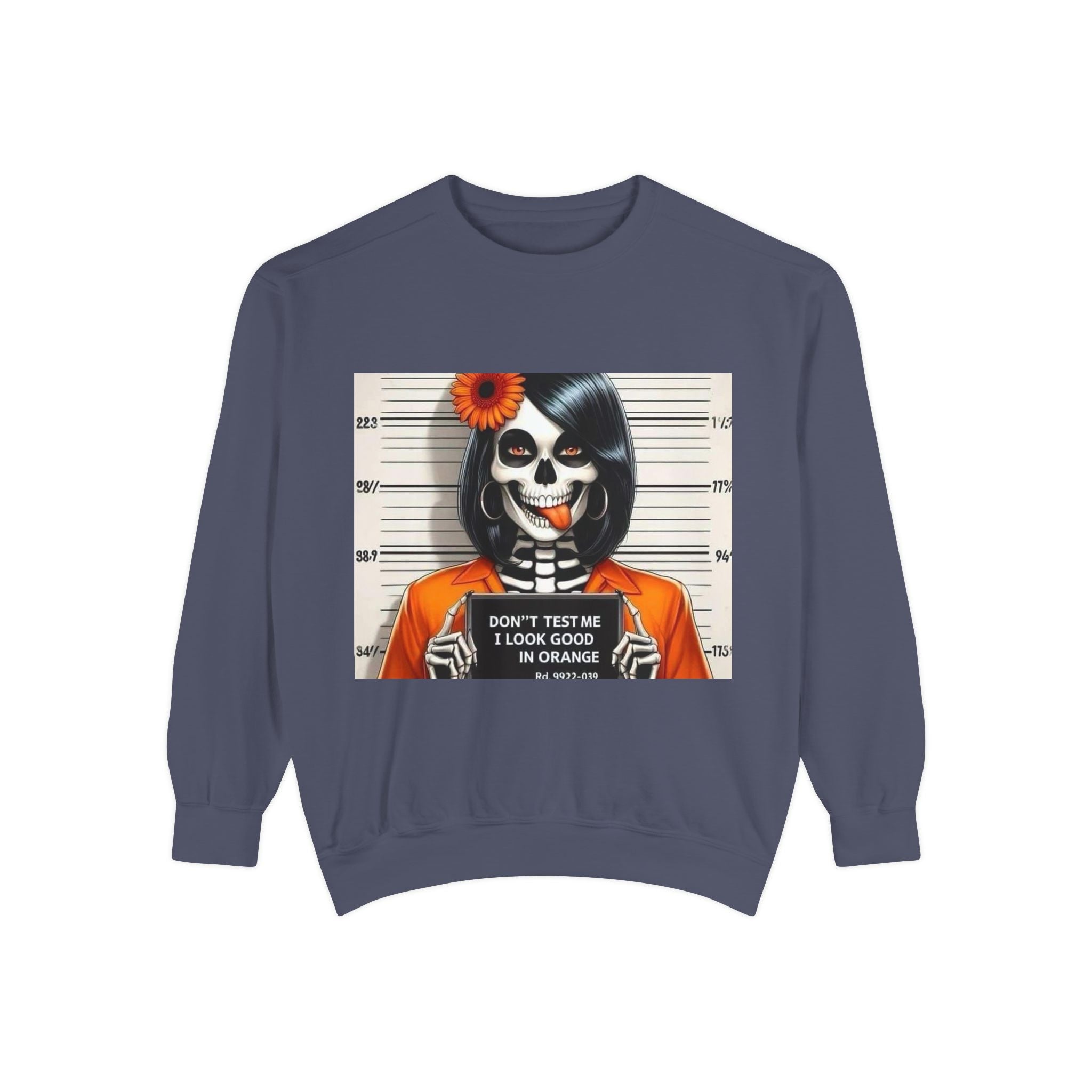 “Too Cool to Be Cold” Funny Sweater Unisex Skull Sweatshirt with Quote | Cozy Halloween Fashion, Gift for Fall Celebrations, - Metamorphosis Creations