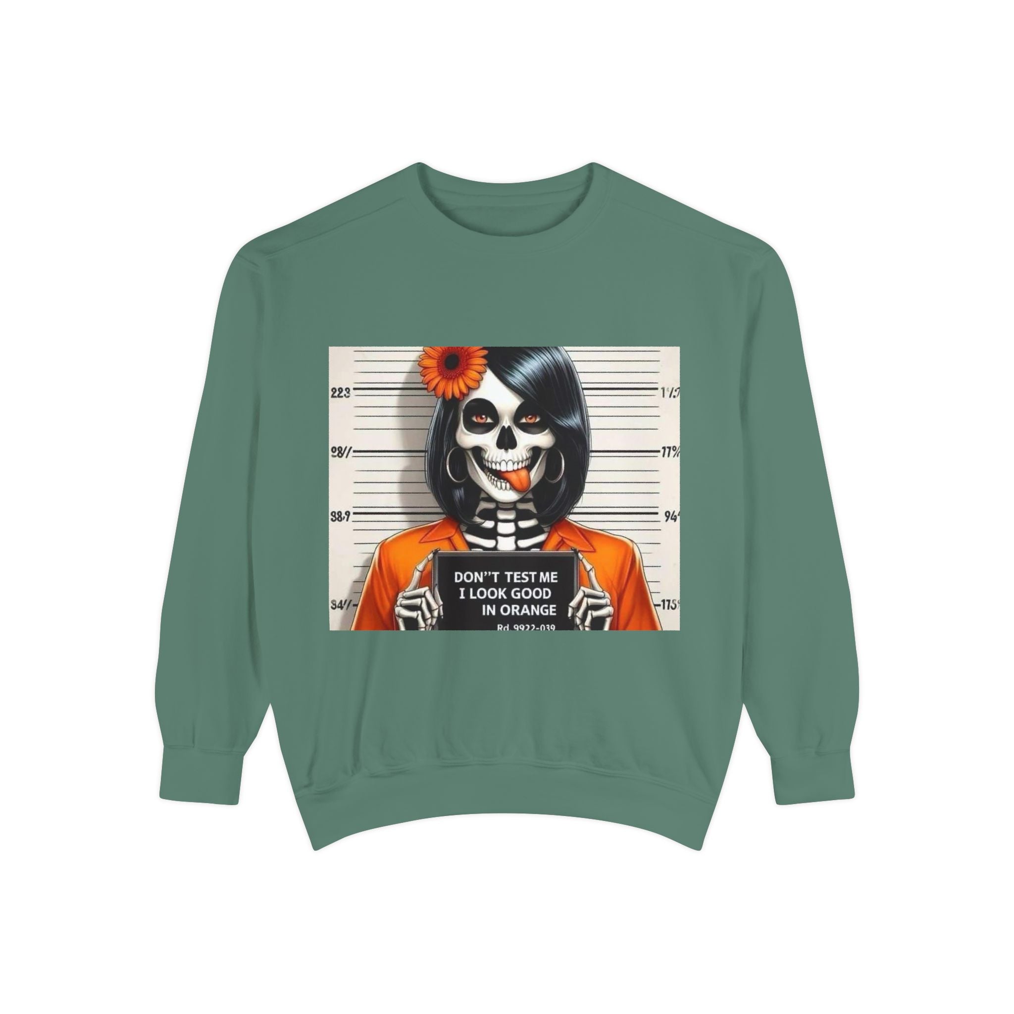 “Too Cool to Be Cold” Funny Sweater Unisex Skull Sweatshirt with Quote | Cozy Halloween Fashion, Gift for Fall Celebrations, - Metamorphosis Creations