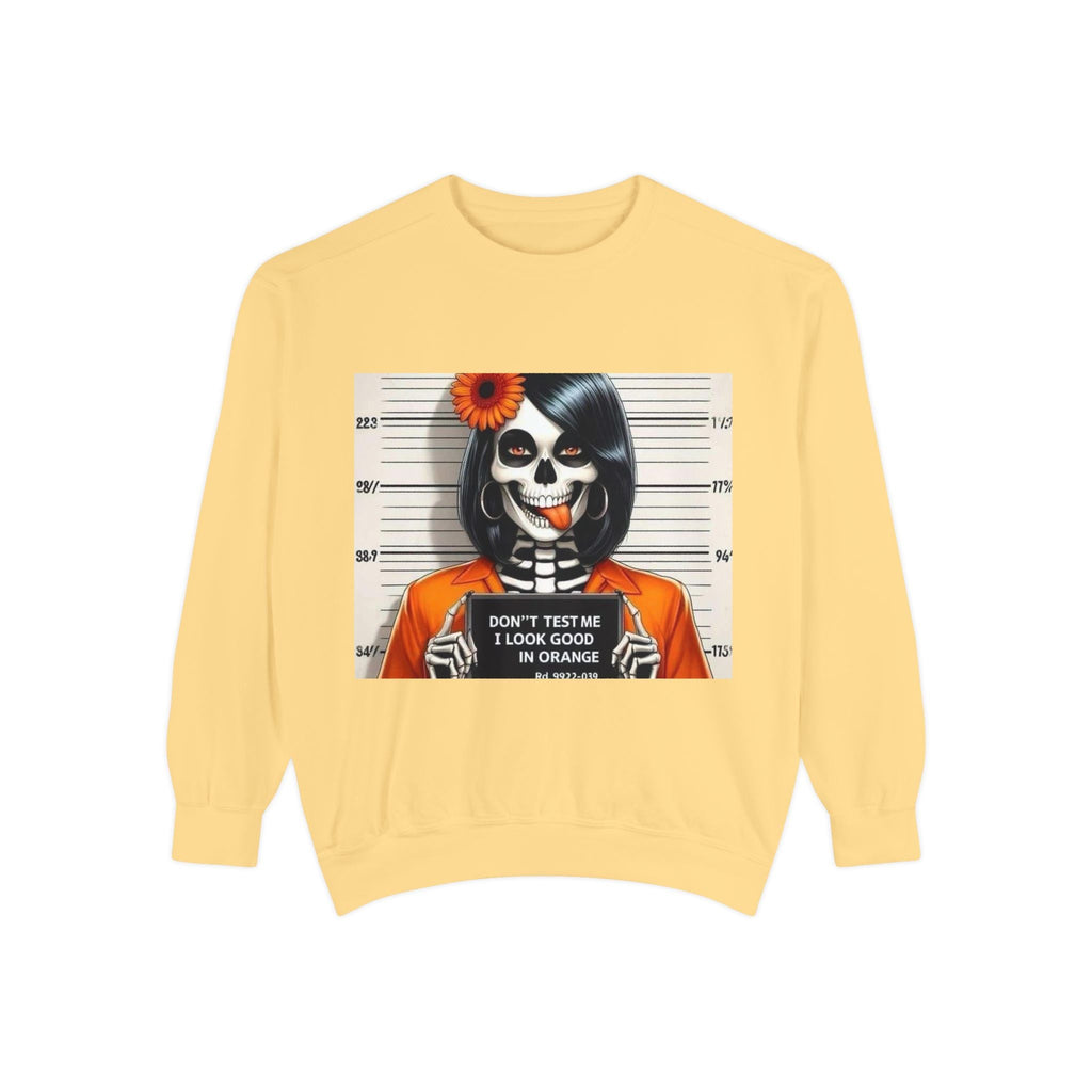 “Too Cool to Be Cold” Funny Sweater Unisex Skull Sweatshirt with Quote | Cozy Halloween Fashion, Gift for Fall Celebrations, - Metamorphosis Creations