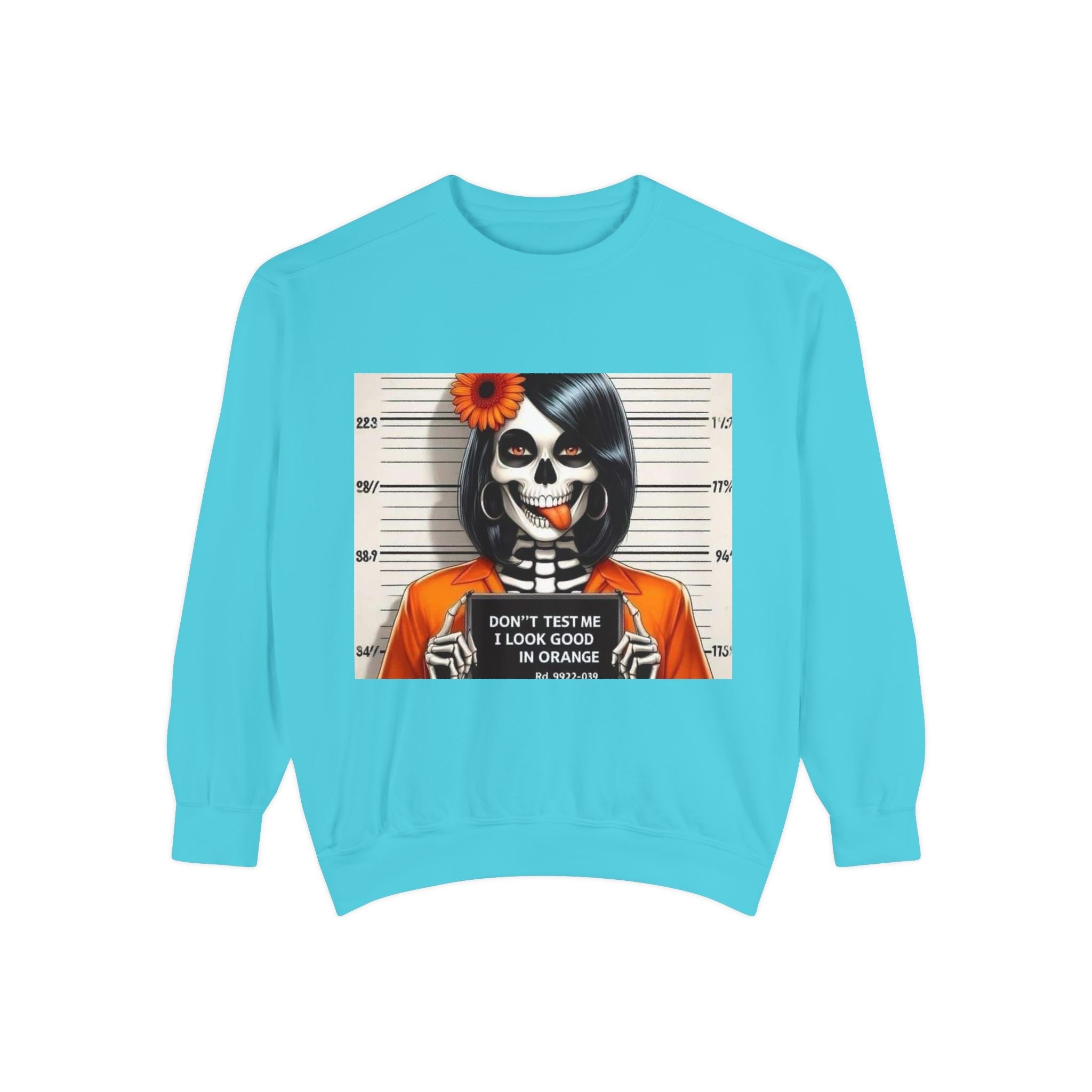 “Too Cool to Be Cold” Funny Sweater Unisex Skull Sweatshirt with Quote | Cozy Halloween Fashion, Gift for Fall Celebrations, - Metamorphosis Creations