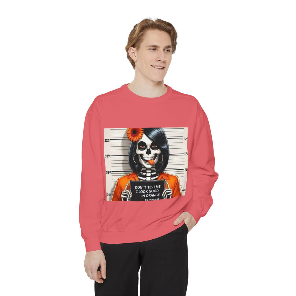 “Too Cool to Be Cold” Funny Sweater Unisex Skull Sweatshirt with Quote | Cozy Halloween Fashion, Gift for Fall Celebrations, - Metamorphosis Creations