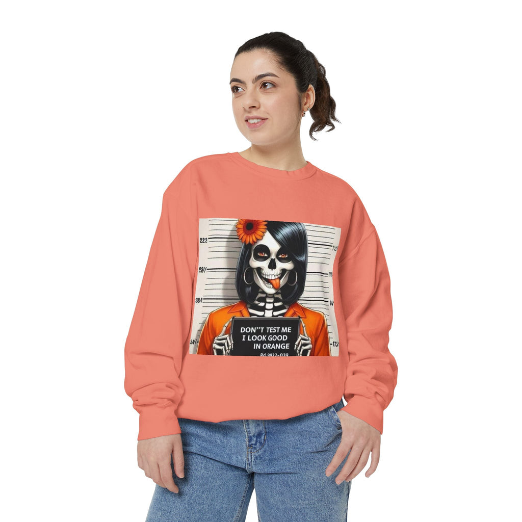 “Too Cool to Be Cold” Funny Sweater Unisex Skull Sweatshirt with Quote | Cozy Halloween Fashion, Gift for Fall Celebrations, - Metamorphosis Creations
