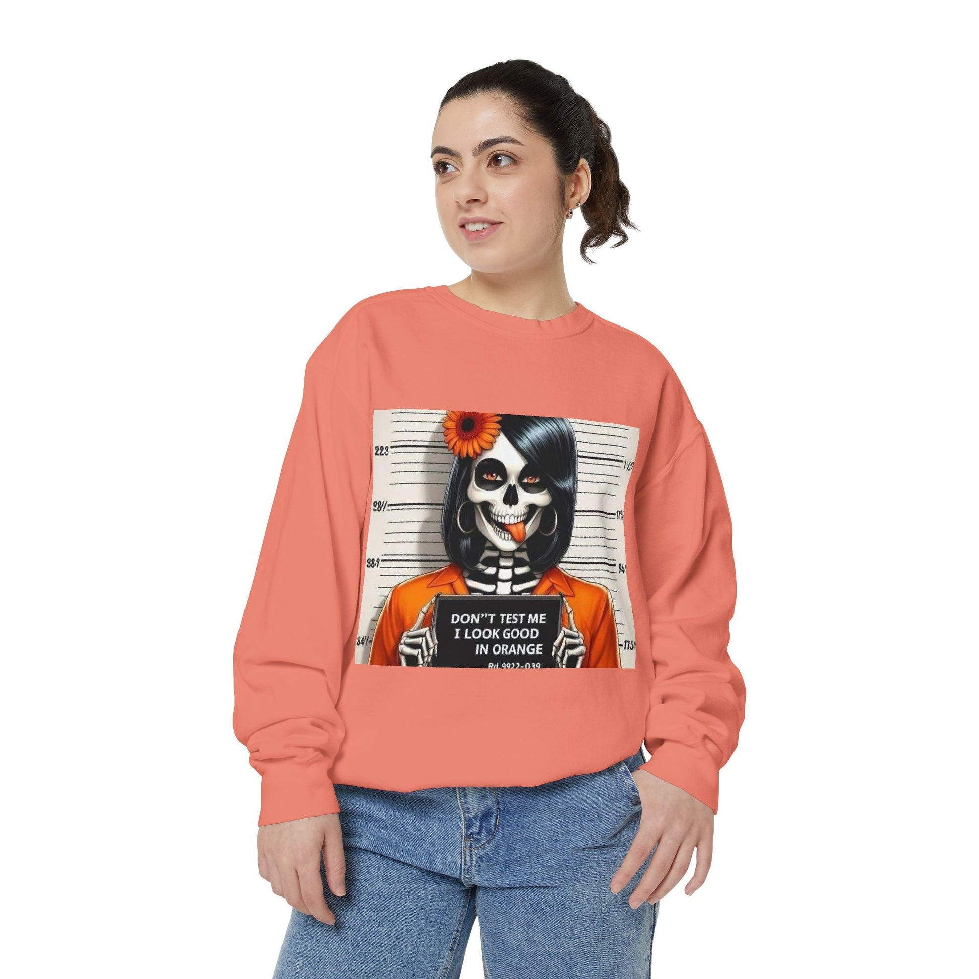 “Too Cool to Be Cold” Funny Sweater Unisex Skull Sweatshirt with Quote | Cozy Halloween Fashion, Gift for Fall Celebrations, - Metamorphosis Creations