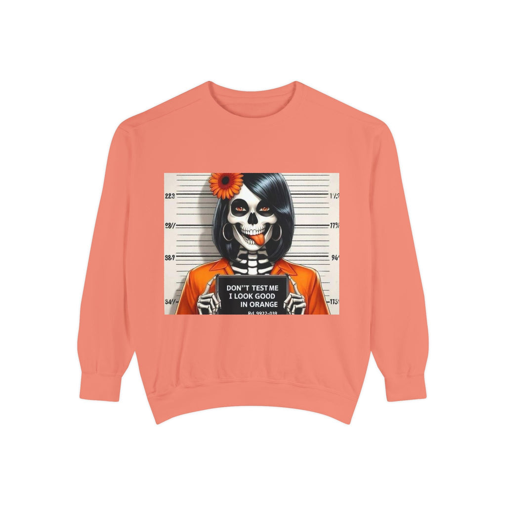 “Too Cool to Be Cold” Funny Sweater Unisex Skull Sweatshirt with Quote | Cozy Halloween Fashion, Gift for Fall Celebrations, - Metamorphosis Creations