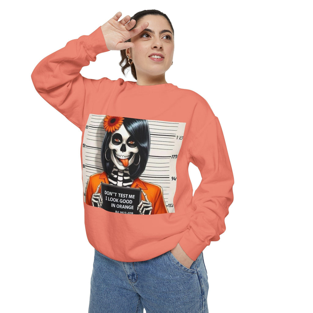 “Too Cool to Be Cold” Funny Sweater Unisex Skull Sweatshirt with Quote | Cozy Halloween Fashion, Gift for Fall Celebrations, - Metamorphosis Creations