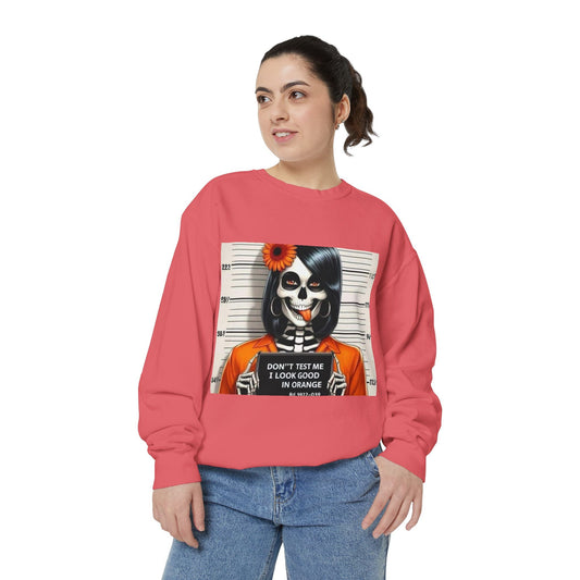 “Too Cool to Be Cold” Funny Sweater Unisex Skull Sweatshirt with Quote | Cozy Halloween Fashion, Gift for Fall Celebrations, - Metamorphosis Creations