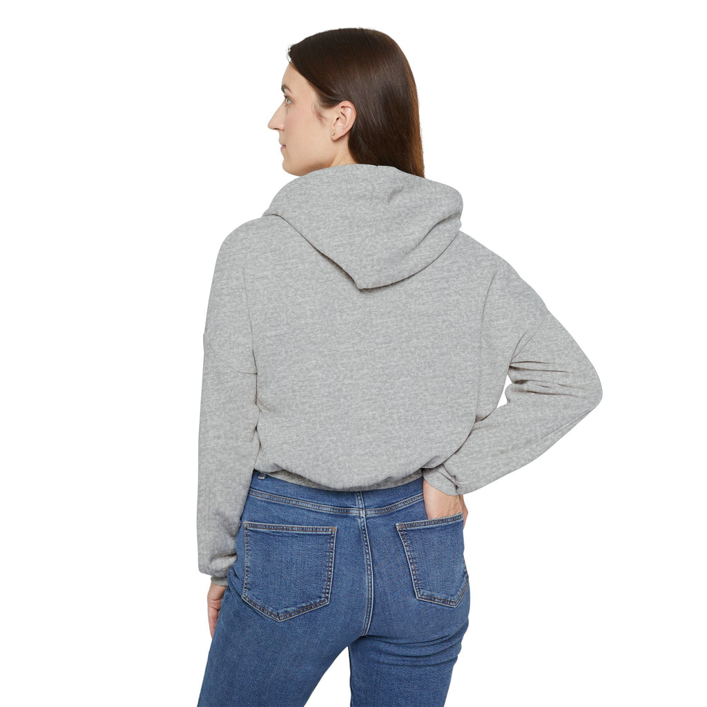 Too Cool to Be Cold” Funny SweaterStylish Women's Cinched Bottom Hoodie with Floral Design, Cozy Hoodie, Casual Fashion, Gift for Her, Everyday Wear - Metamorphosis Creations