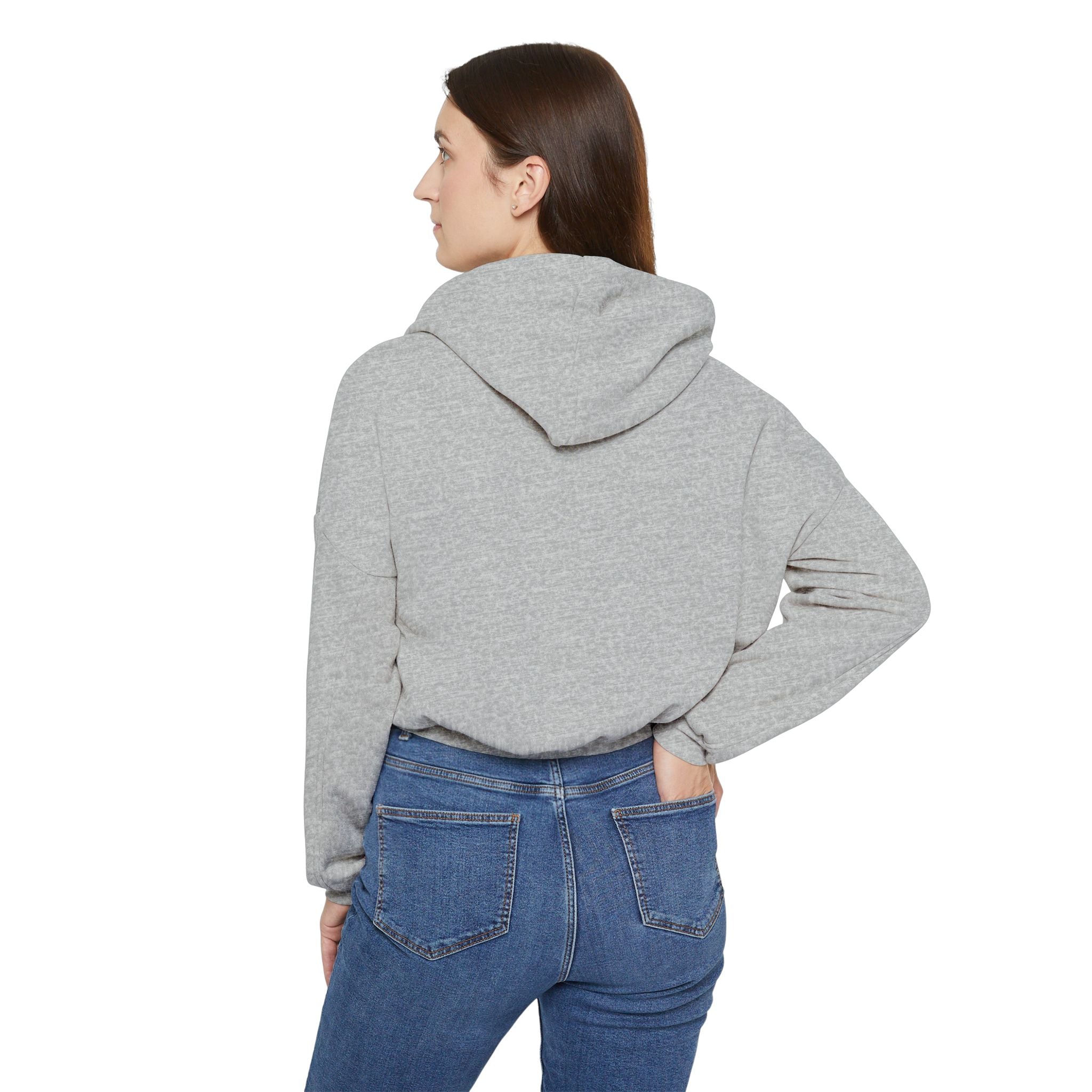 Too Cool to Be Cold” Funny SweaterStylish Women's Cinched Bottom Hoodie with Floral Design, Cozy Hoodie, Casual Fashion, Gift for Her, Everyday Wear - Metamorphosis Creations
