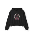 Too Cool to Be Cold” Funny SweaterStylish Women's Cinched Bottom Hoodie with Floral Design, Cozy Hoodie, Casual Fashion, Gift for Her, Everyday Wear - Metamorphosis Creations