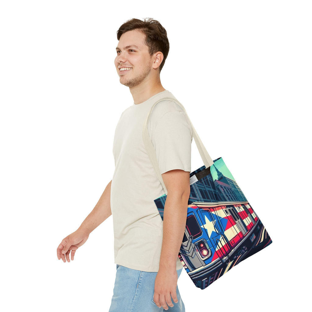 Tropical Love: Tote Bags with Puerto Rican Designs" Durable and Stylish Puerto Rico Tote Bag (AOP) - Metamorphosis Creations