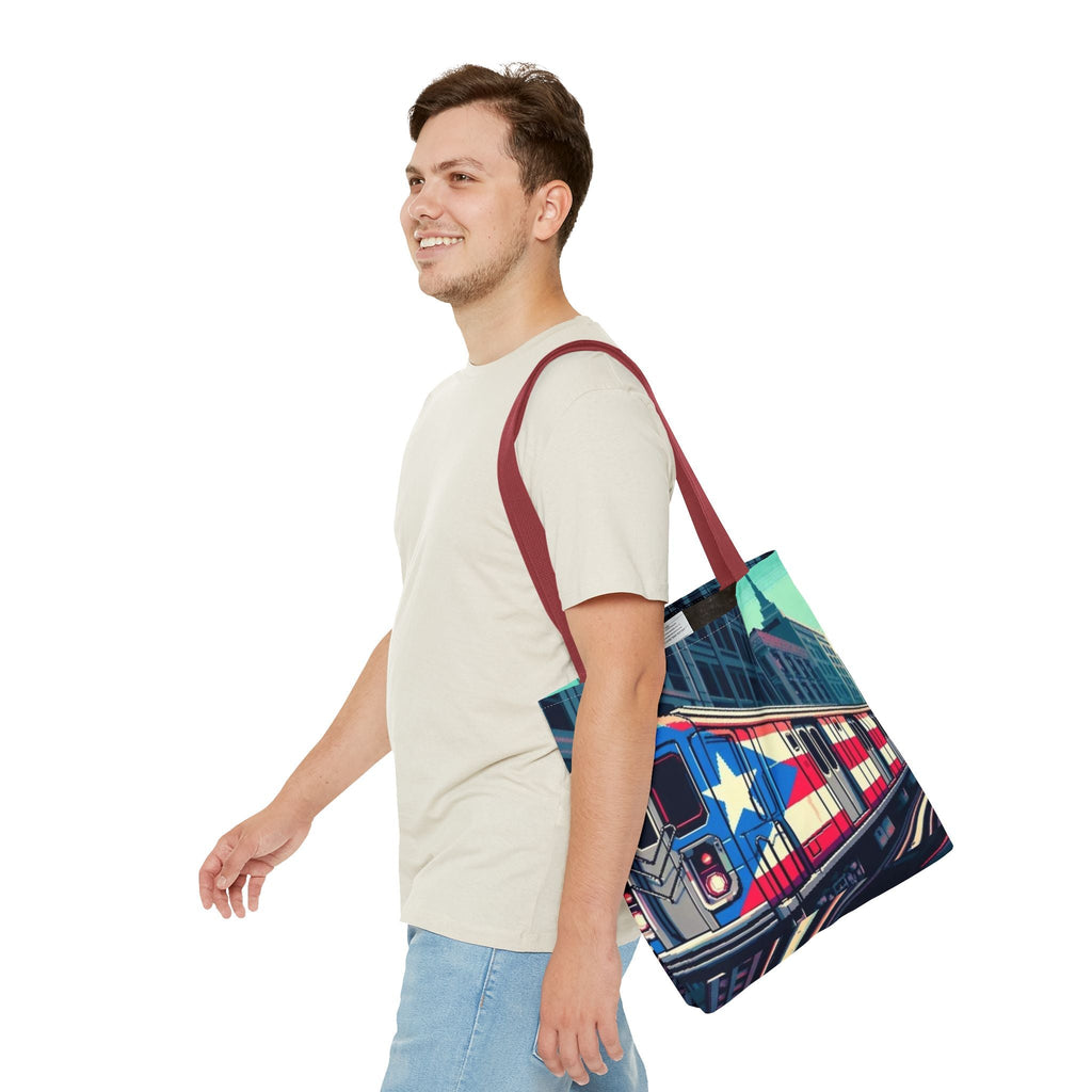 Tropical Love: Tote Bags with Puerto Rican Designs" Durable and Stylish Puerto Rico Tote Bag (AOP) - Metamorphosis Creations