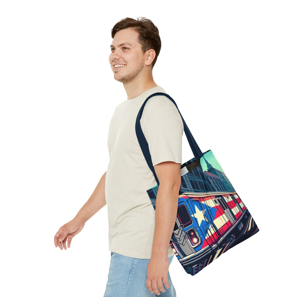 Tropical Love: Tote Bags with Puerto Rican Designs" Durable and Stylish Puerto Rico Tote Bag (AOP) - Metamorphosis Creations
