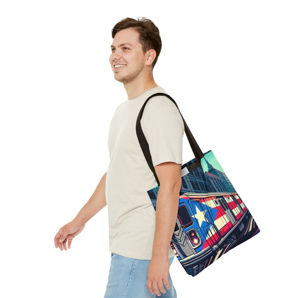 Tropical Love: Tote Bags with Puerto Rican Designs" Durable and Stylish Puerto Rico Tote Bag (AOP) - Metamorphosis Creations