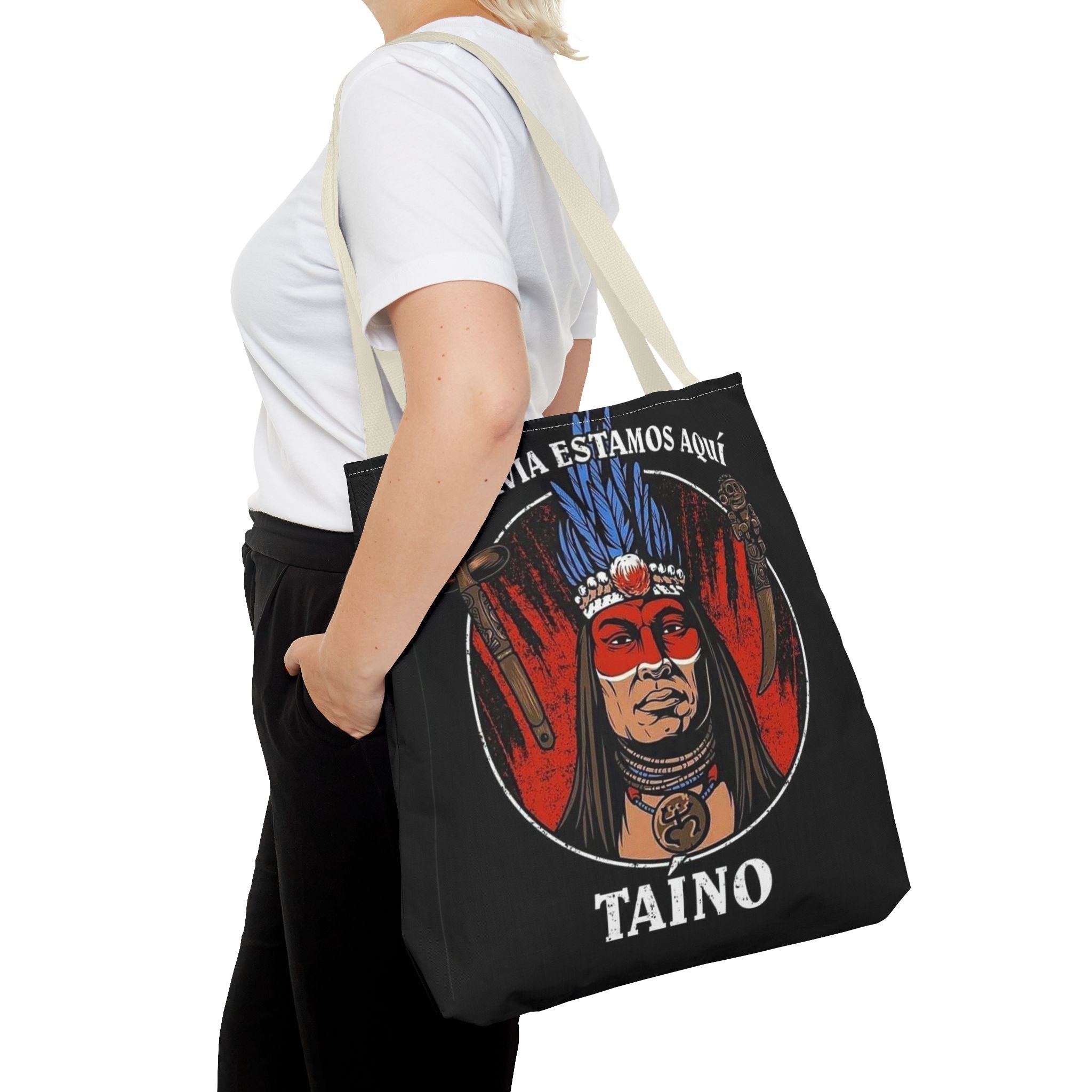 Tropical Love: Tote Bags with Puerto Rican Designs" Durable and Stylish Puerto Rico Tote Tote Bag (AOP) - Metamorphosis Creations