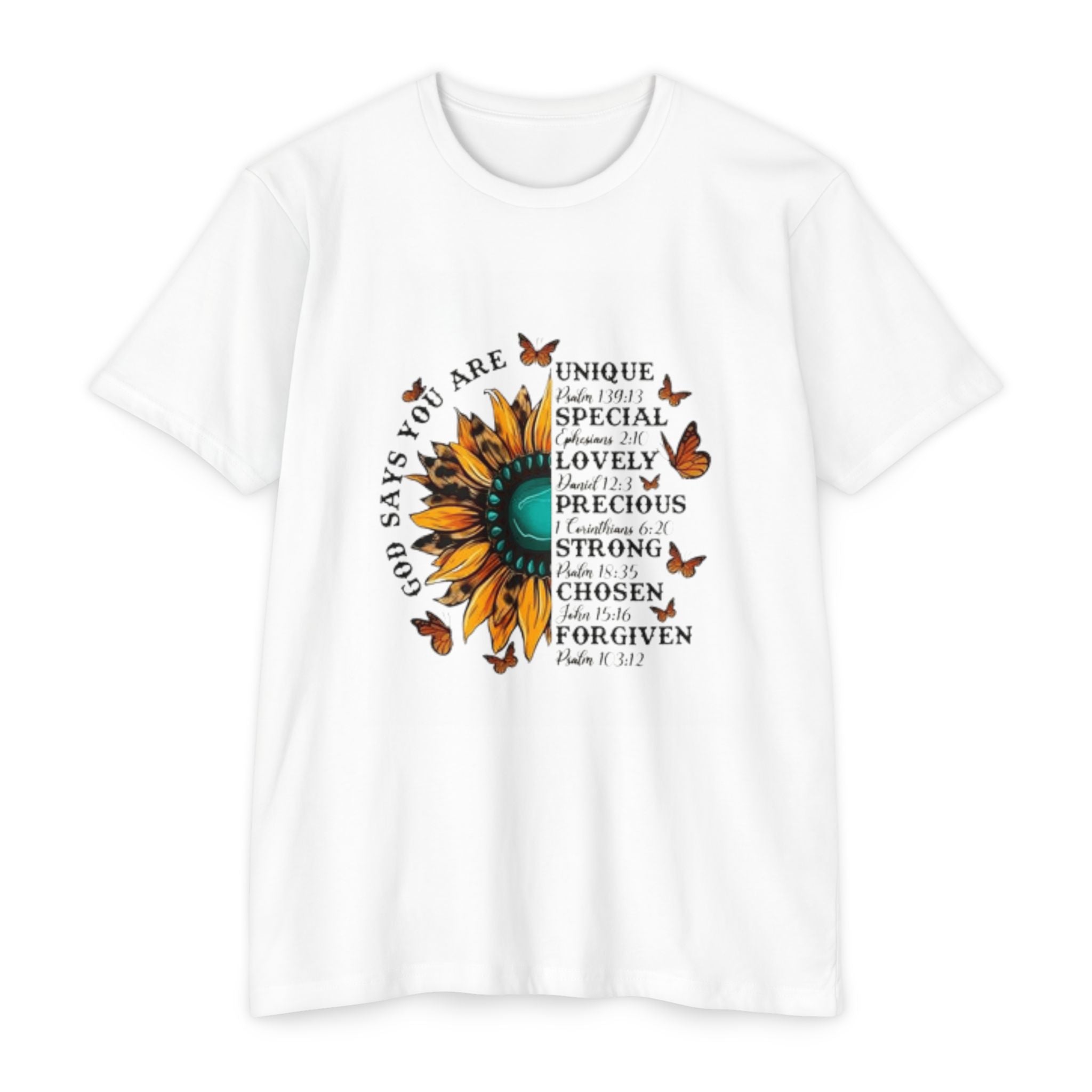 Unique Graphic T-Shirt Designs Unisex CVC Jersey T-shirt - Metamorphosis Creations
