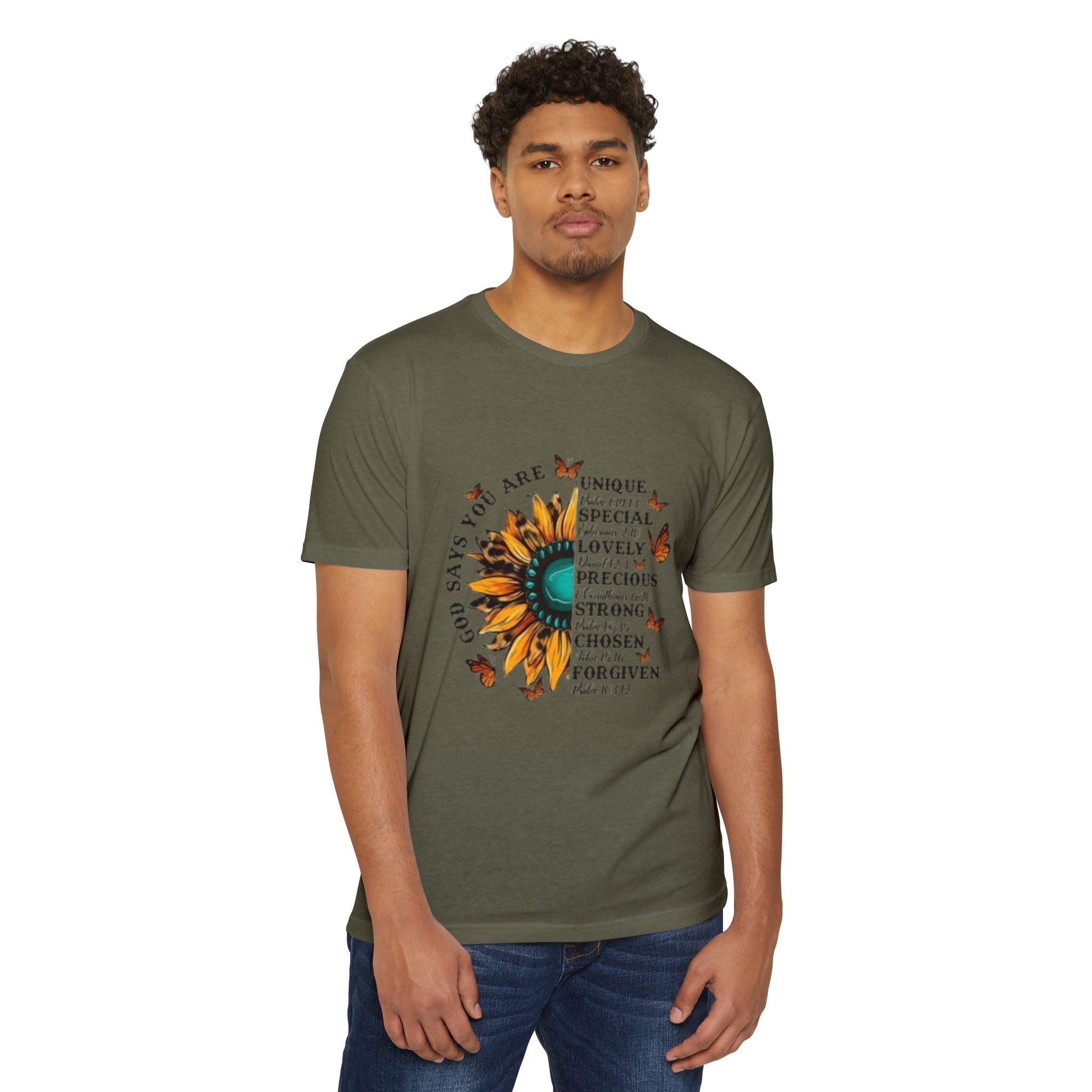 Unique Graphic T-Shirt Designs Unisex CVC Jersey T-shirt - Metamorphosis Creations