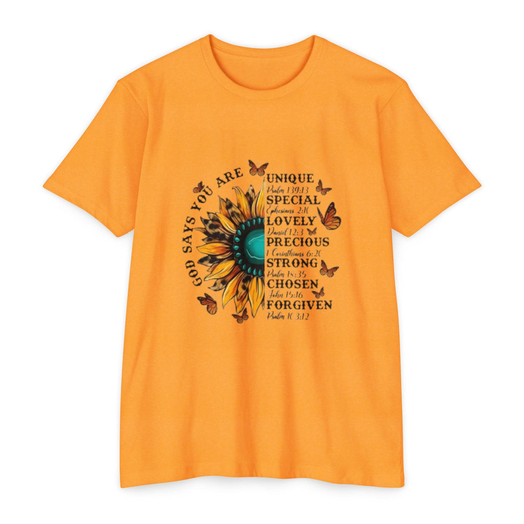 Unique Graphic T-Shirt Designs Unisex CVC Jersey T-shirt - Metamorphosis Creations