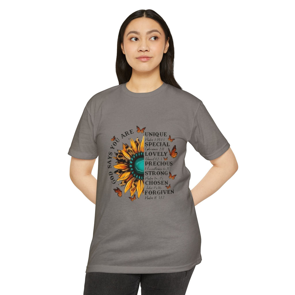 Unique Graphic T-Shirt Designs Unisex CVC Jersey T-shirt - Metamorphosis Creations