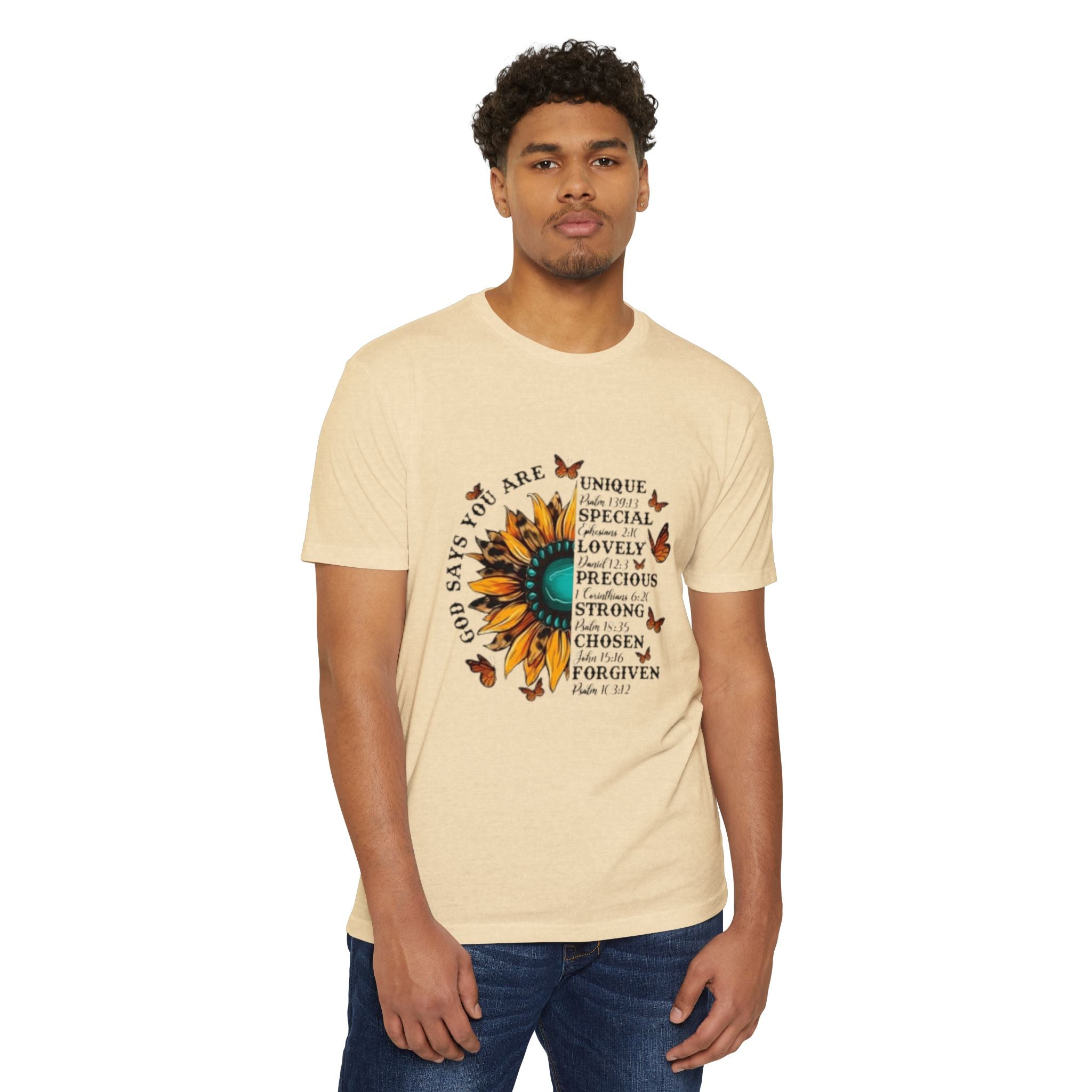 Unique Graphic T-Shirt Designs Unisex CVC Jersey T-shirt - Metamorphosis Creations