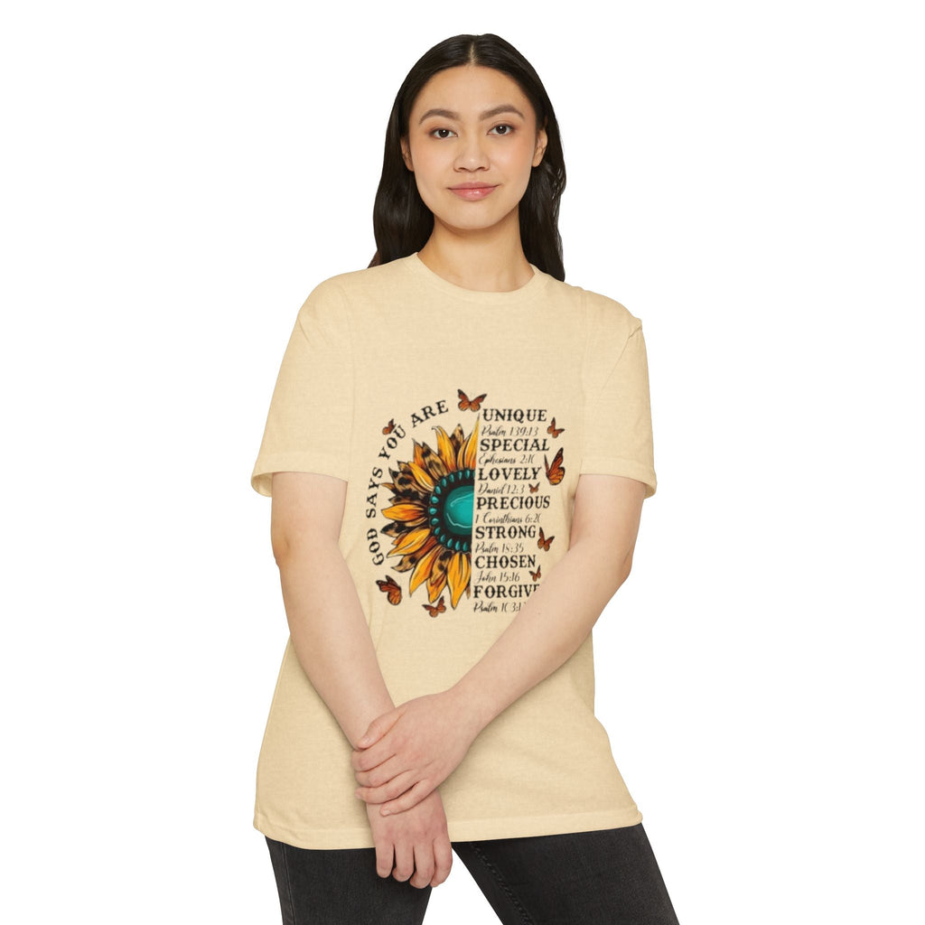 Unique Graphic T-Shirt Designs Unisex CVC Jersey T-shirt - Metamorphosis Creations