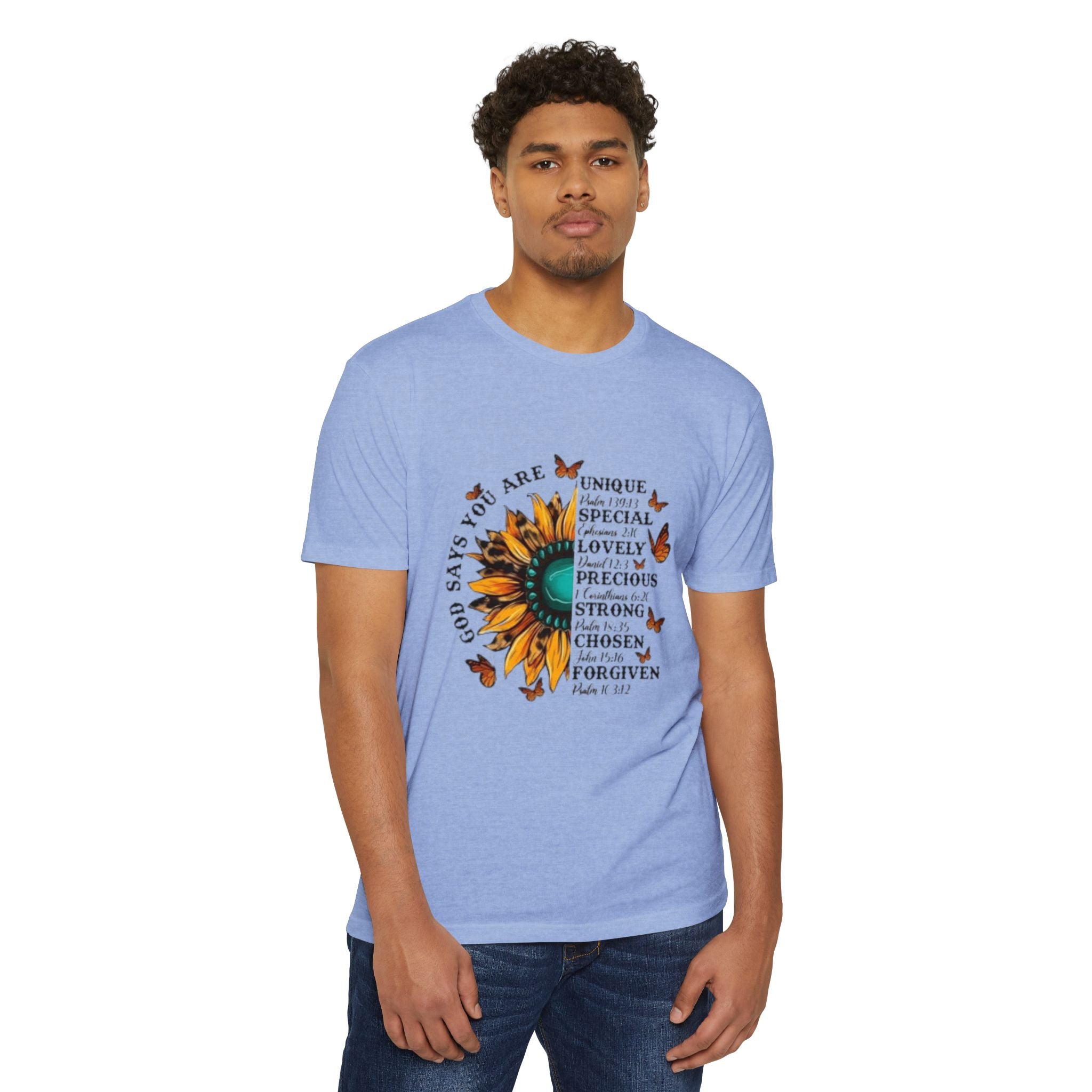 Unique Graphic T-Shirt Designs Unisex CVC Jersey T-shirt - Metamorphosis Creations