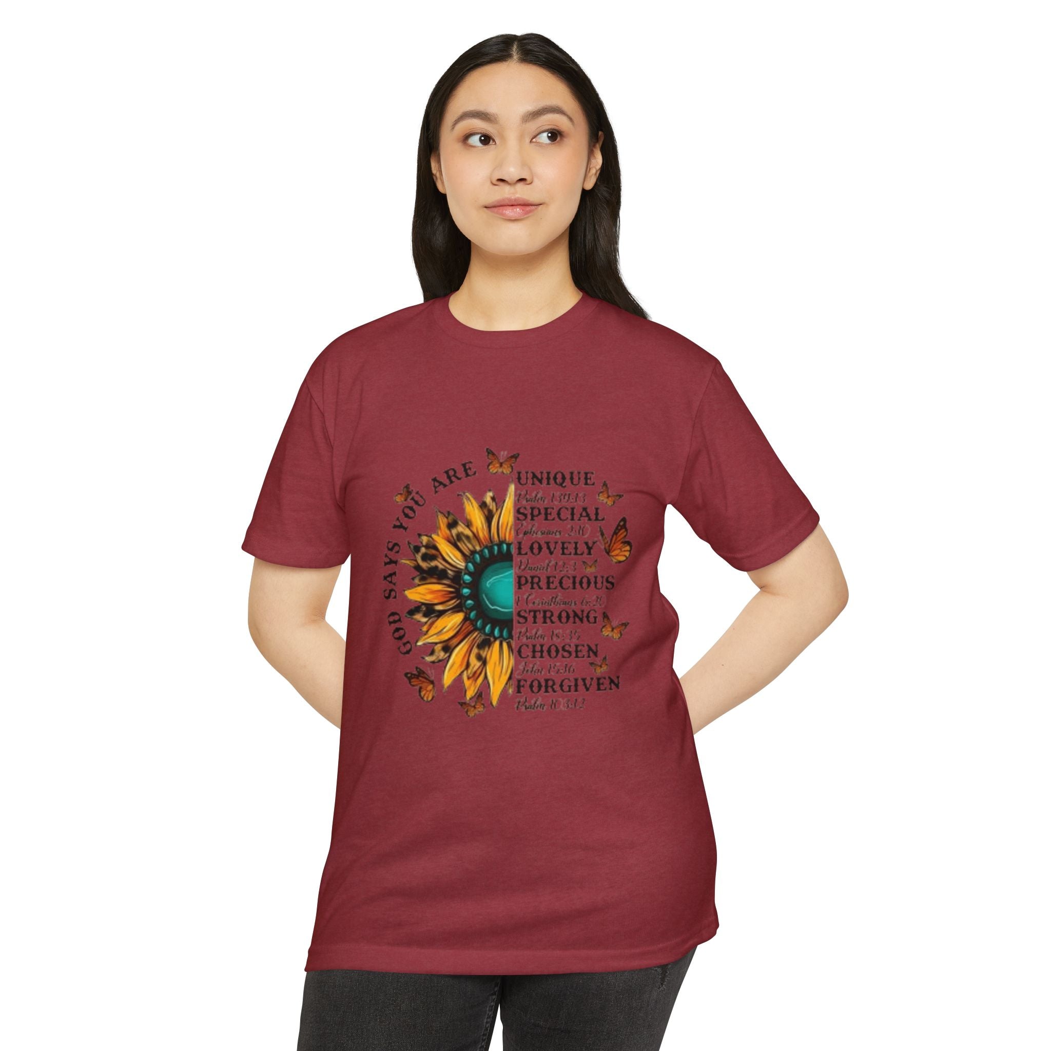 Unique Graphic T-Shirt Designs Unisex CVC Jersey T-shirt - Metamorphosis Creations