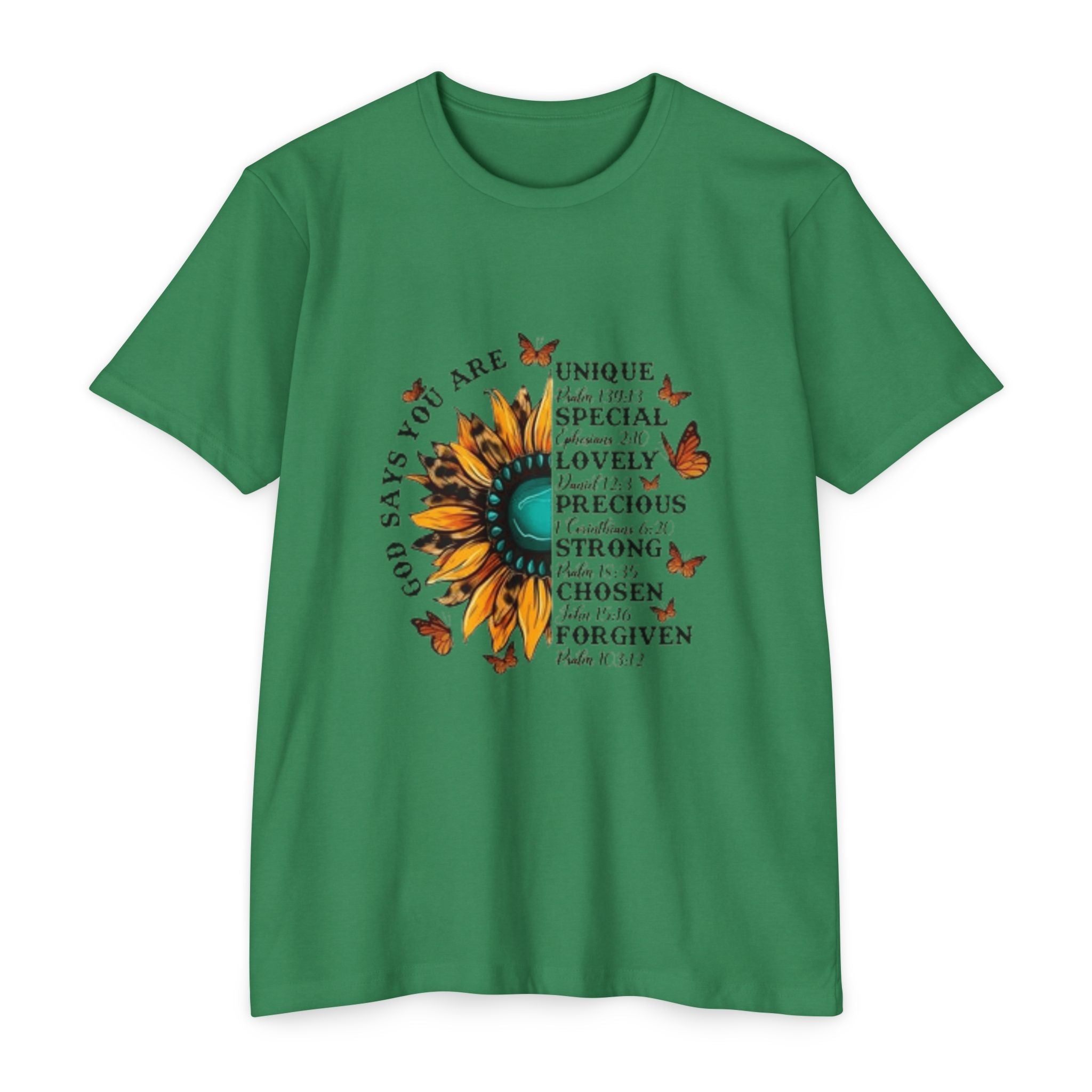 Unique Graphic T-Shirt Designs Unisex CVC Jersey T-shirt - Metamorphosis Creations