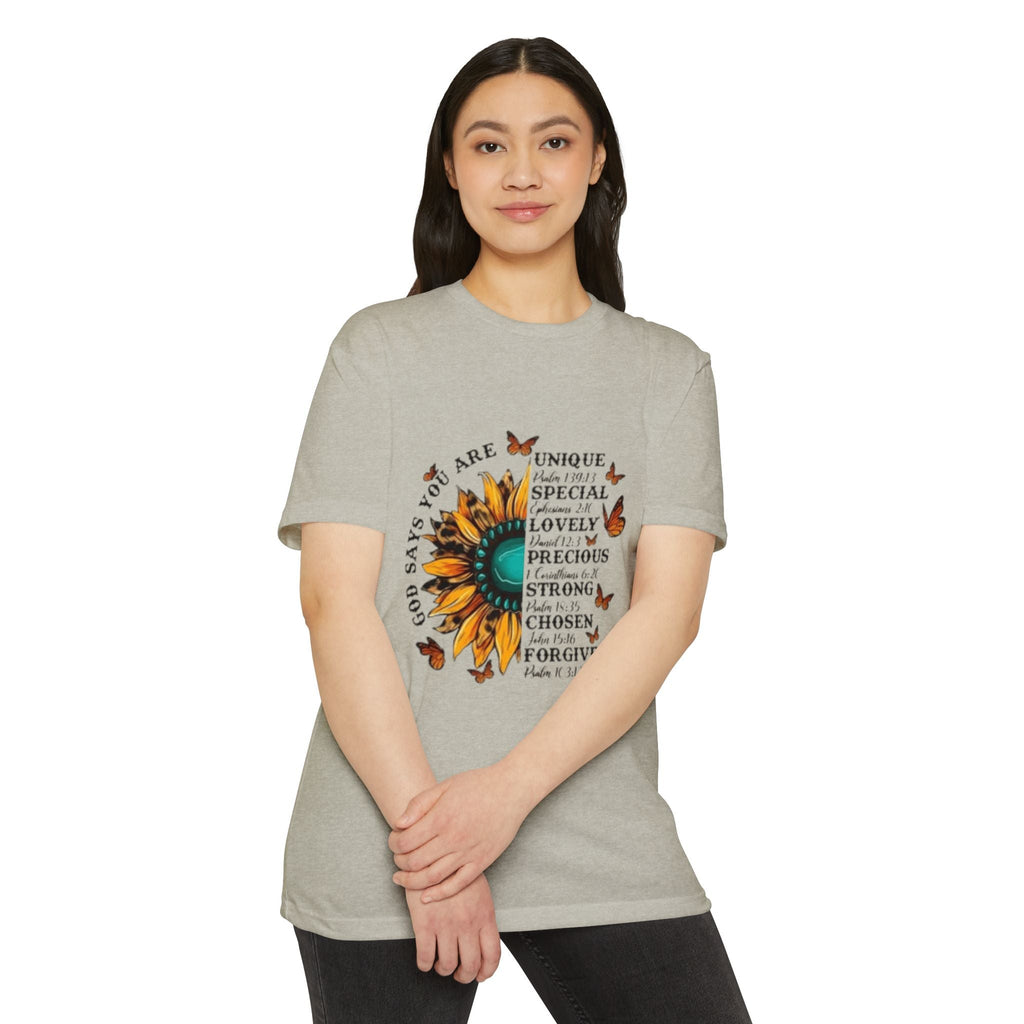 Unique Graphic T-Shirt Designs Unisex CVC Jersey T-shirt - Metamorphosis Creations