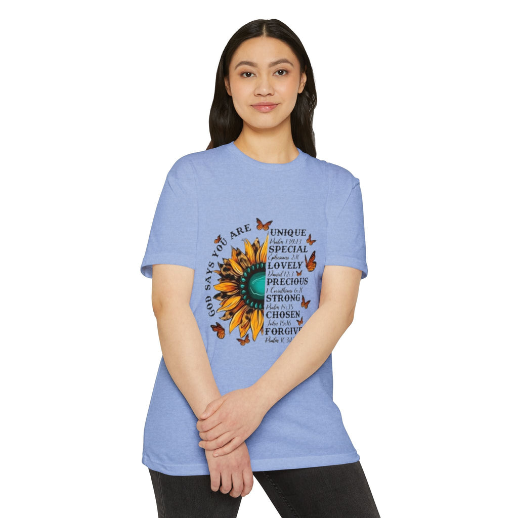 Unique Graphic T-Shirt Designs Unisex CVC Jersey T-shirt - Metamorphosis Creations