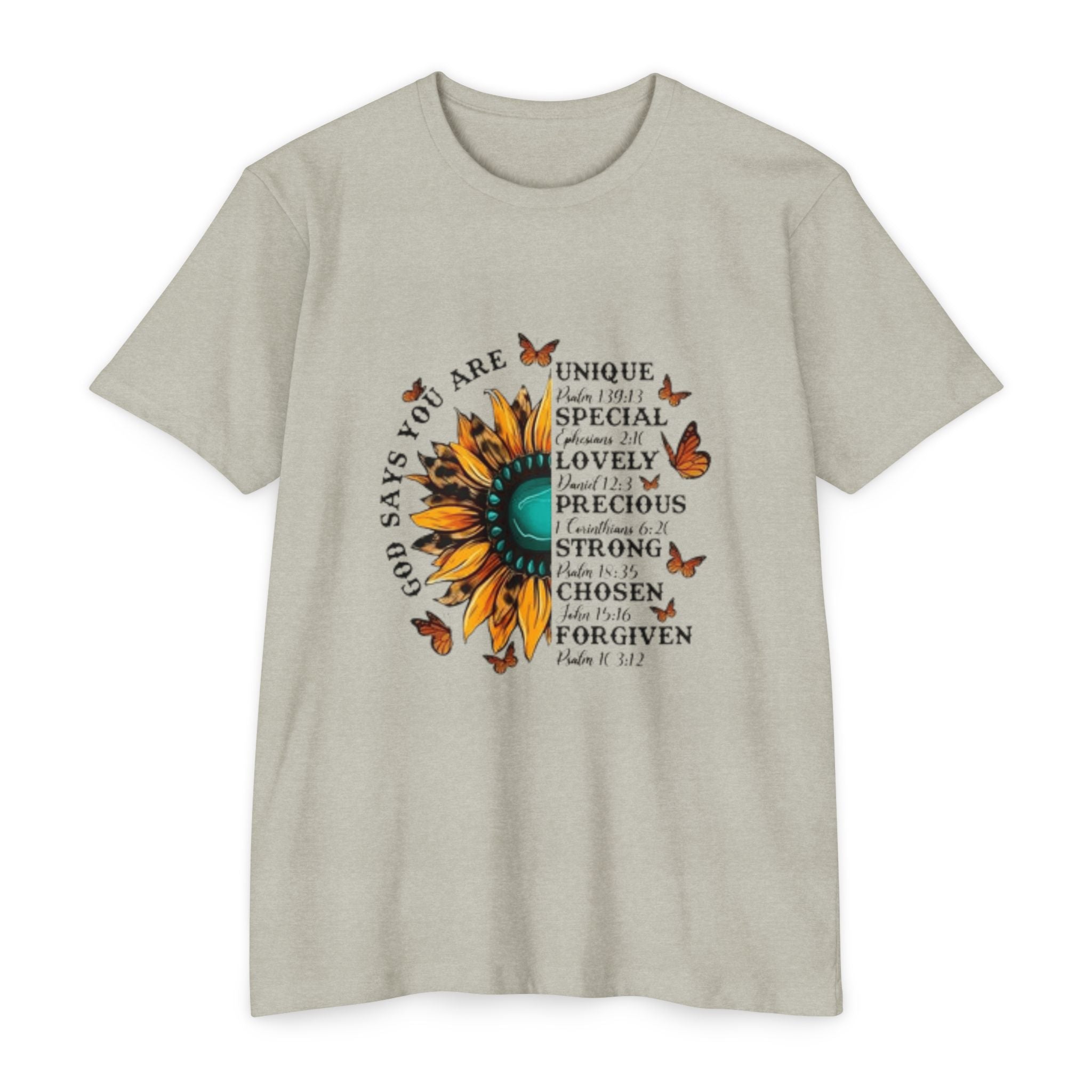 Unique Graphic T-Shirt Designs Unisex CVC Jersey T-shirt - Metamorphosis Creations