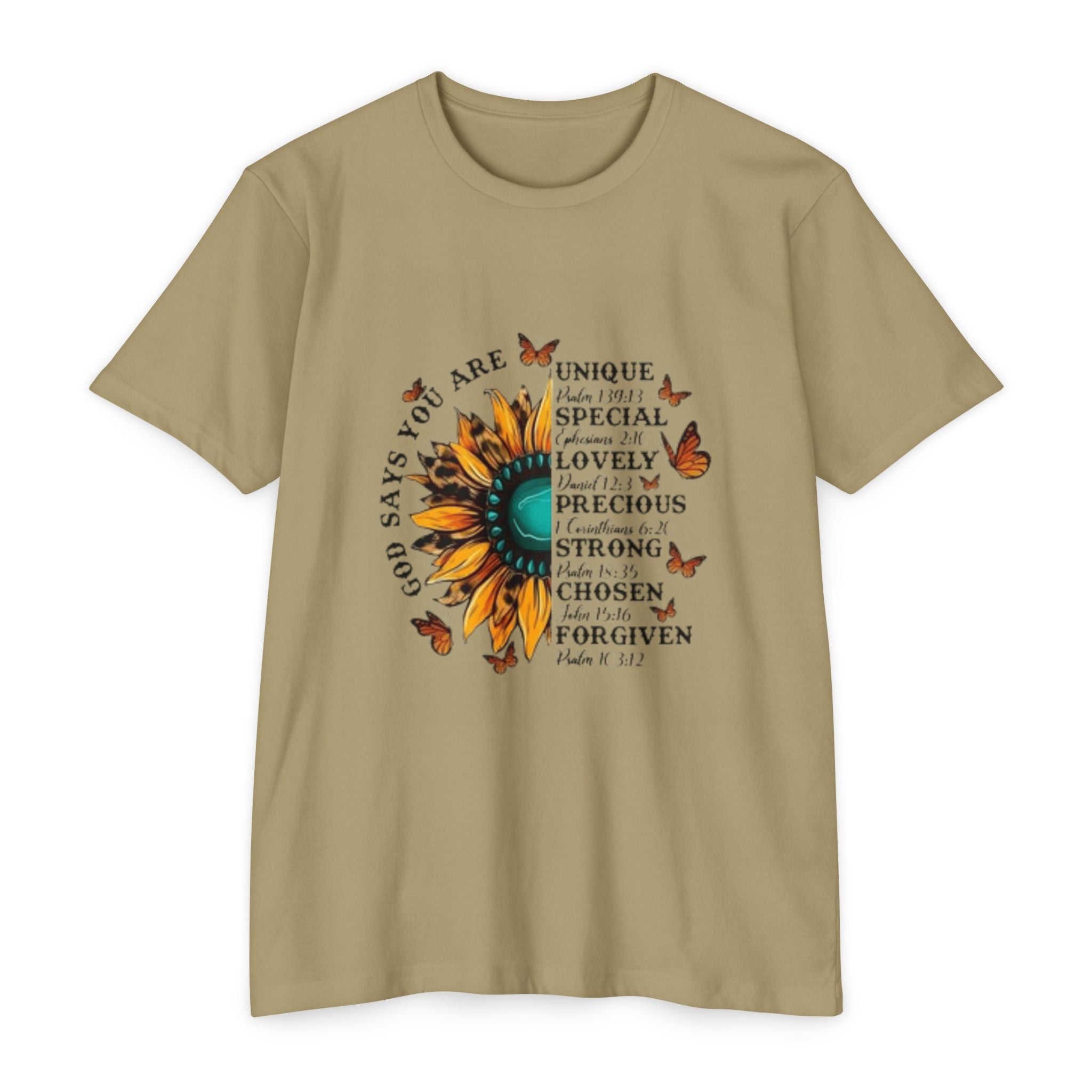 Unique Graphic T-Shirt Designs Unisex CVC Jersey T-shirt - Metamorphosis Creations