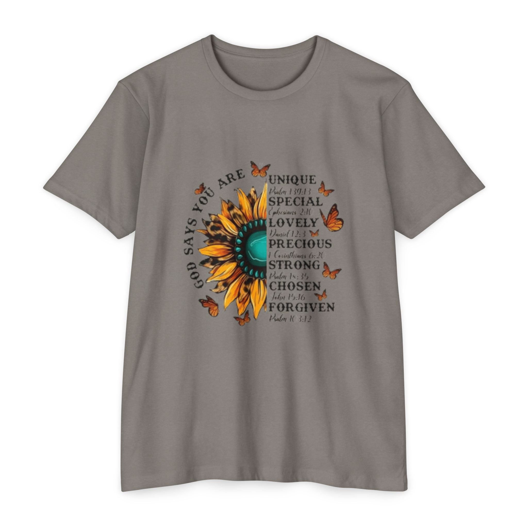 Unique Graphic T-Shirt Designs Unisex CVC Jersey T-shirt - Metamorphosis Creations