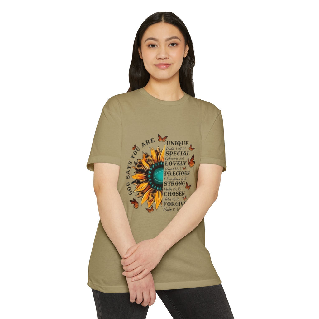 Unique Graphic T-Shirt Designs Unisex CVC Jersey T-shirt - Metamorphosis Creations