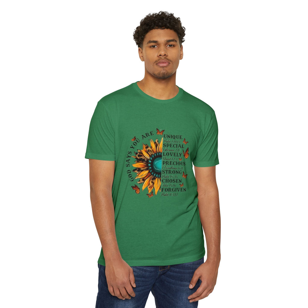 Unique Graphic T-Shirt Designs Unisex CVC Jersey T-shirt - Metamorphosis Creations