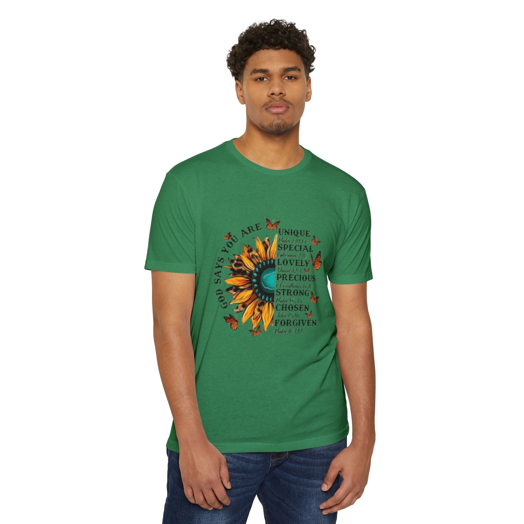 Unique Graphic T-Shirt Designs Unisex CVC Jersey T-shirt - Metamorphosis Creations