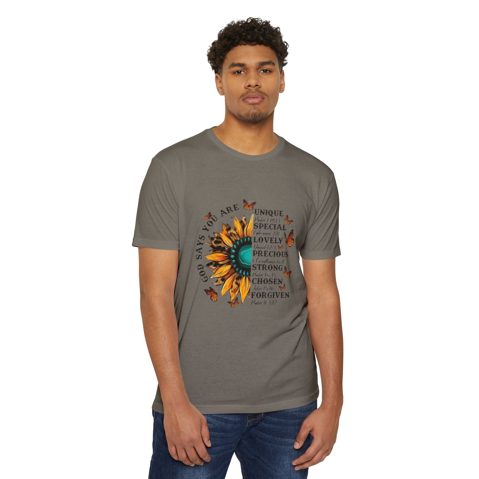 Unique Graphic T-Shirt Designs Unisex CVC Jersey T-shirt - Metamorphosis Creations