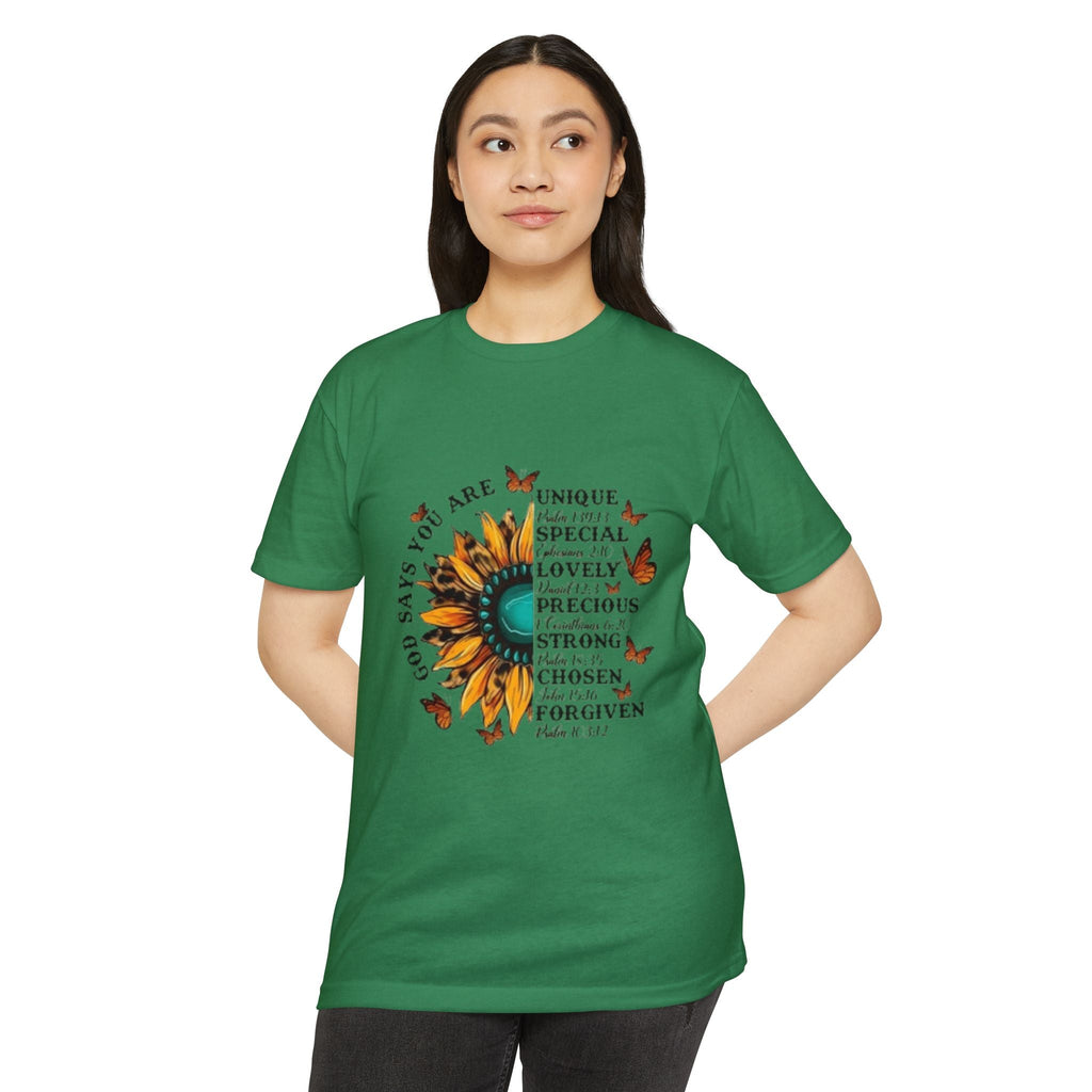 Unique Graphic T-Shirt Designs Unisex CVC Jersey T-shirt - Metamorphosis Creations
