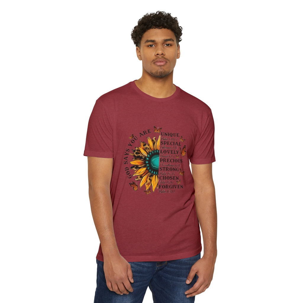 Unique Graphic T-Shirt Designs Unisex CVC Jersey T-shirt - Metamorphosis Creations