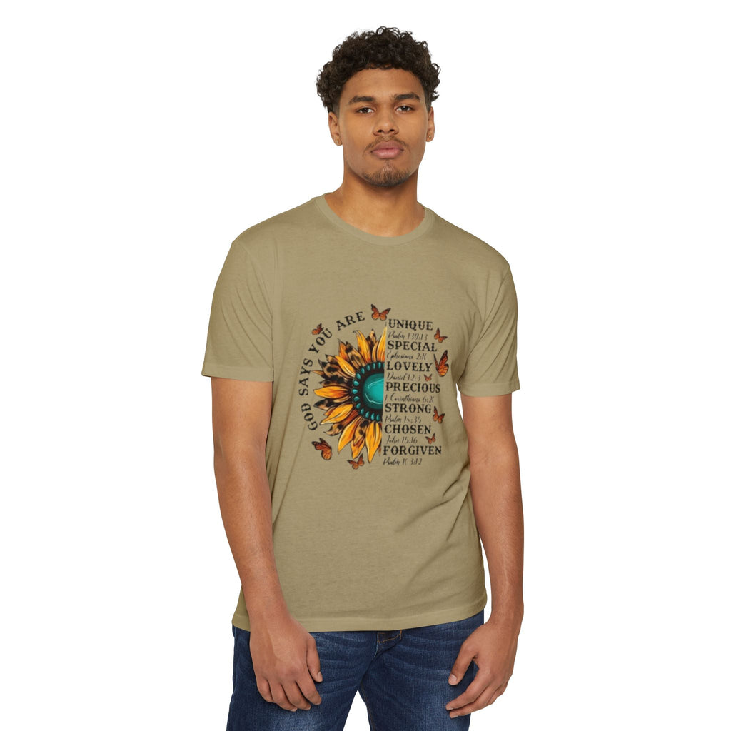 Unique Graphic T-Shirt Designs Unisex CVC Jersey T-shirt - Metamorphosis Creations