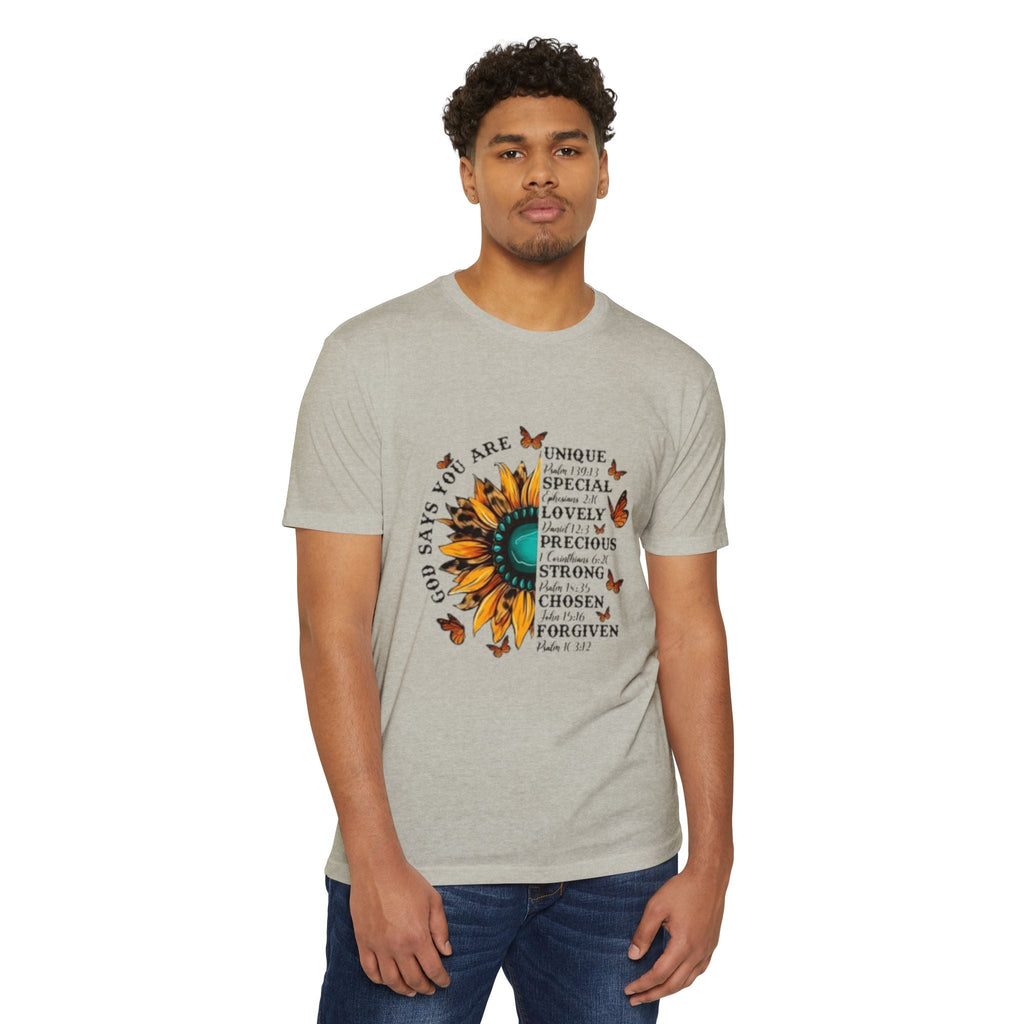 Unique Graphic T-Shirt Designs Unisex CVC Jersey T-shirt - Metamorphosis Creations