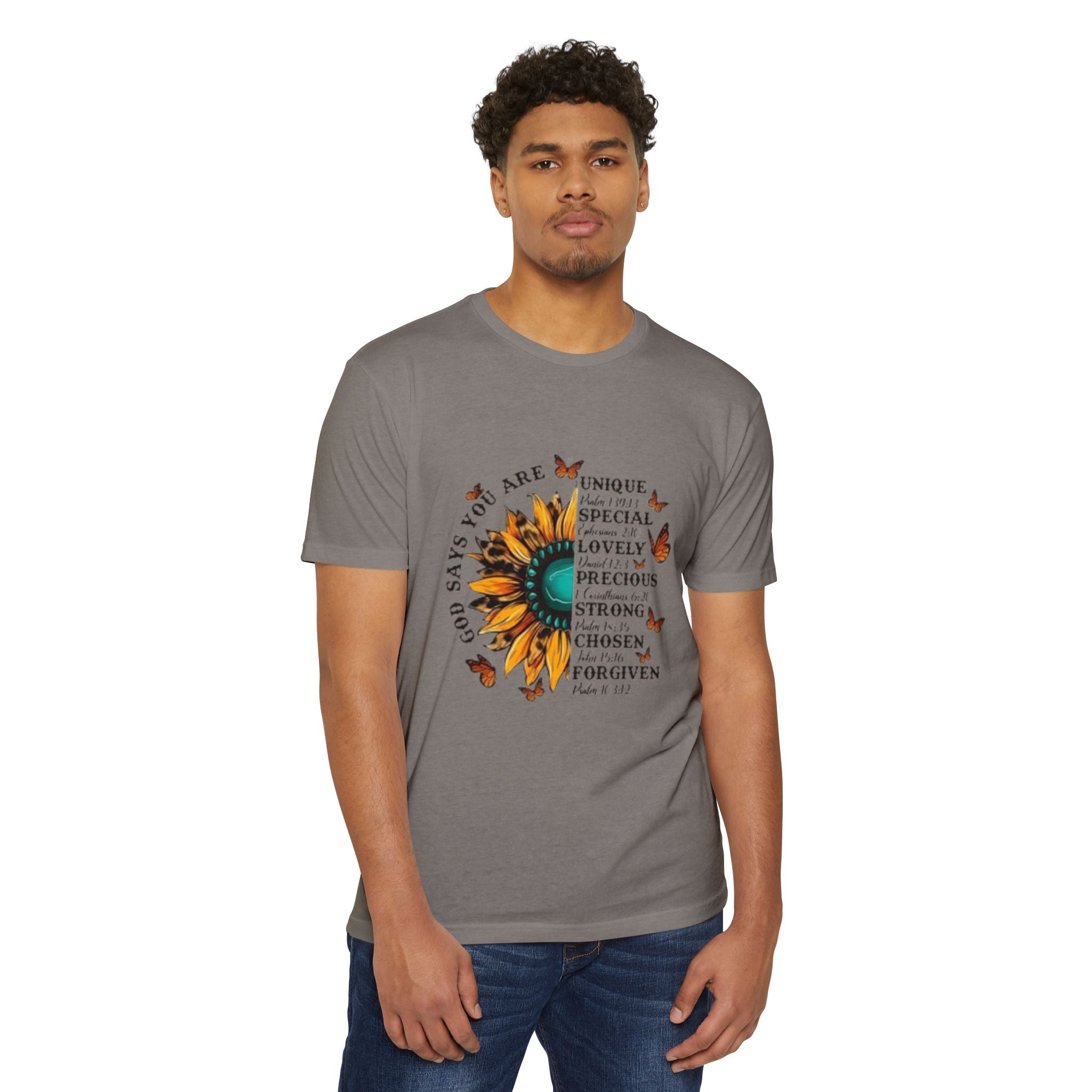 Unique Graphic T-Shirt Designs Unisex CVC Jersey T-shirt - Metamorphosis Creations
